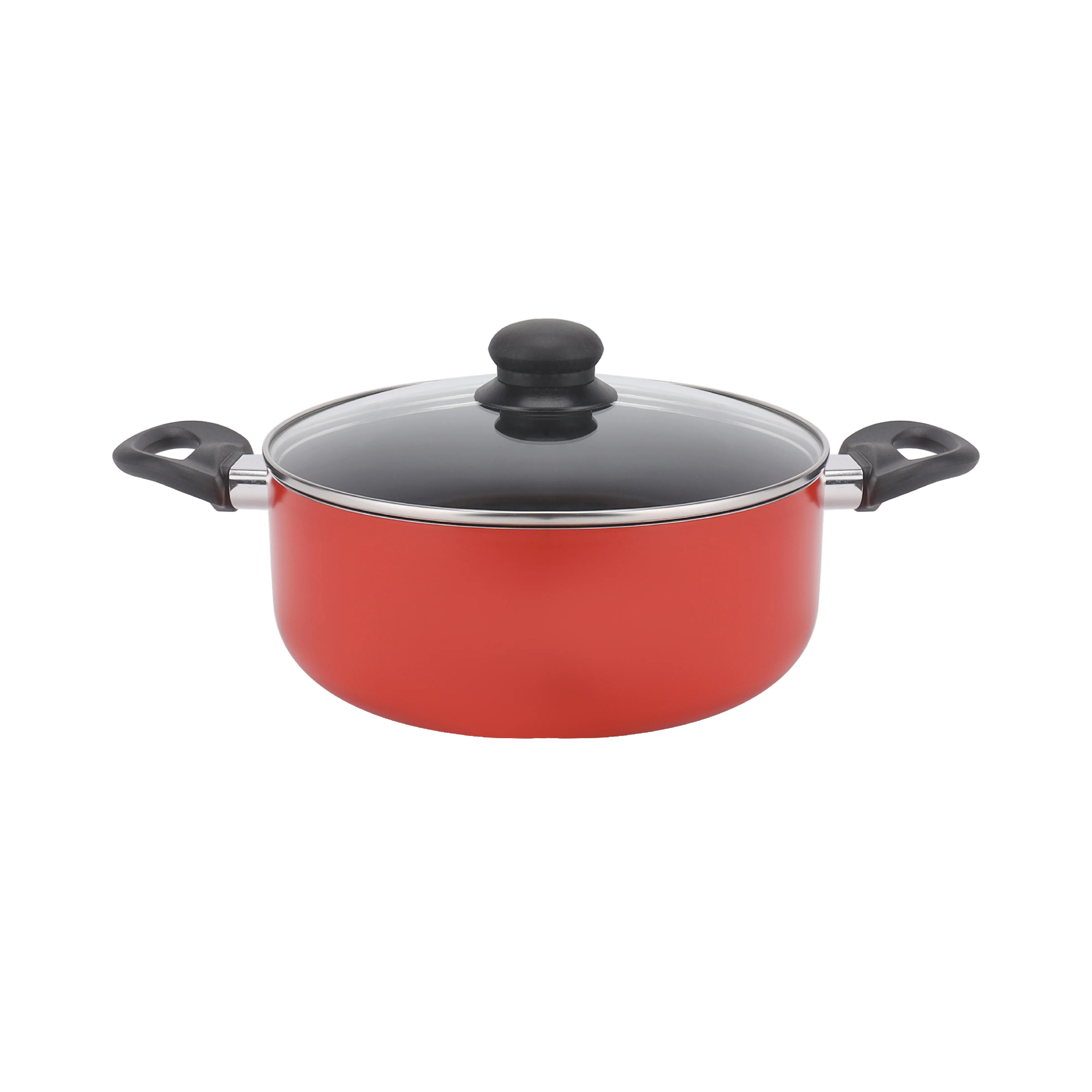 Royalford RF11642 9-Piece Non-Stick Cookware Set with Glass Lids| Frypan, Saucepan & Casseroles | Strong Aluminium Body | PFOA-Free Coating & Bamboo Kitchen Tools - Image 6