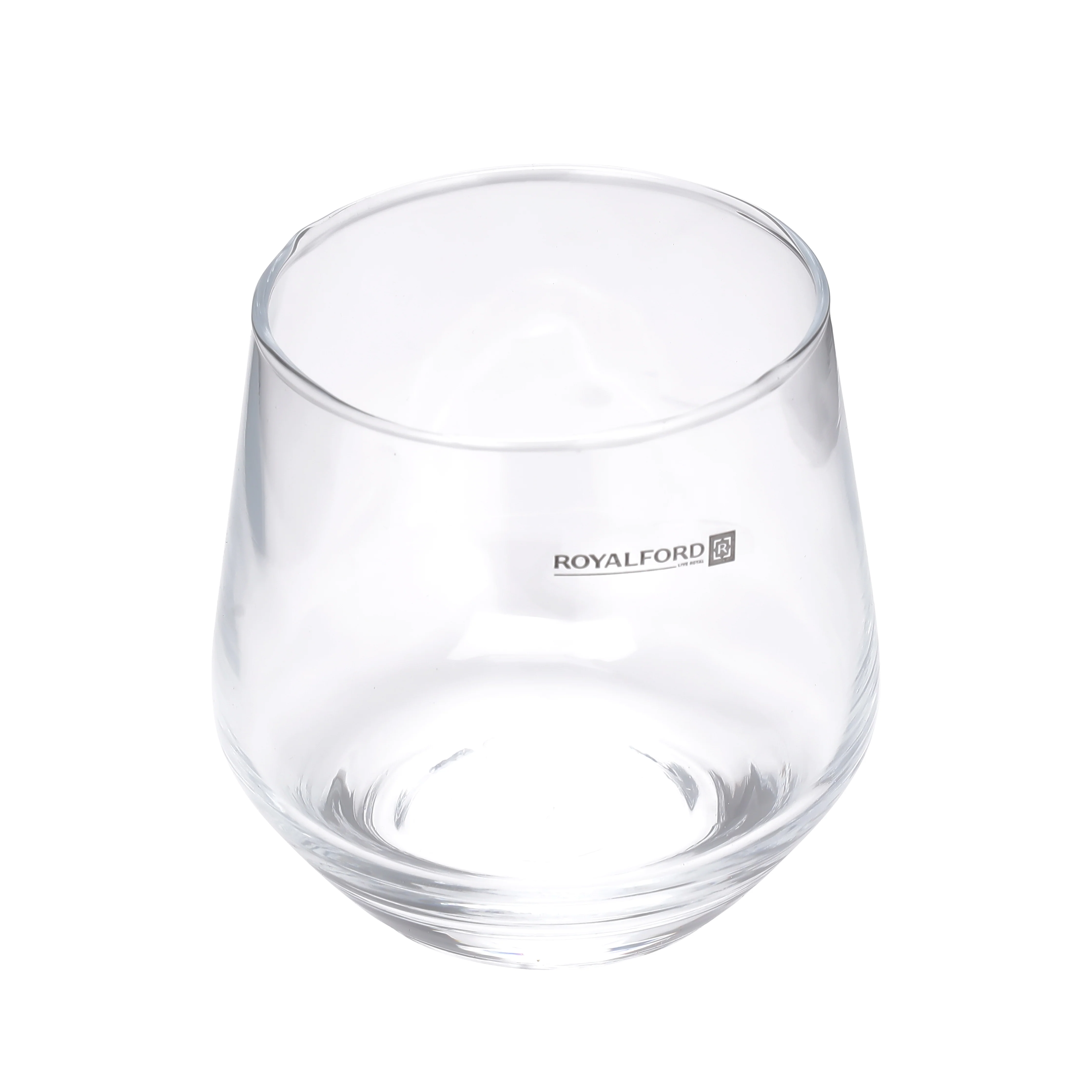 Royalford RF11656 glass tumbler set of 3 pcs| 360ml capacity &  made from lead-free soda-lime glass| durable, elegant design, ideal for water, juice & daily beverage use| - Image 3