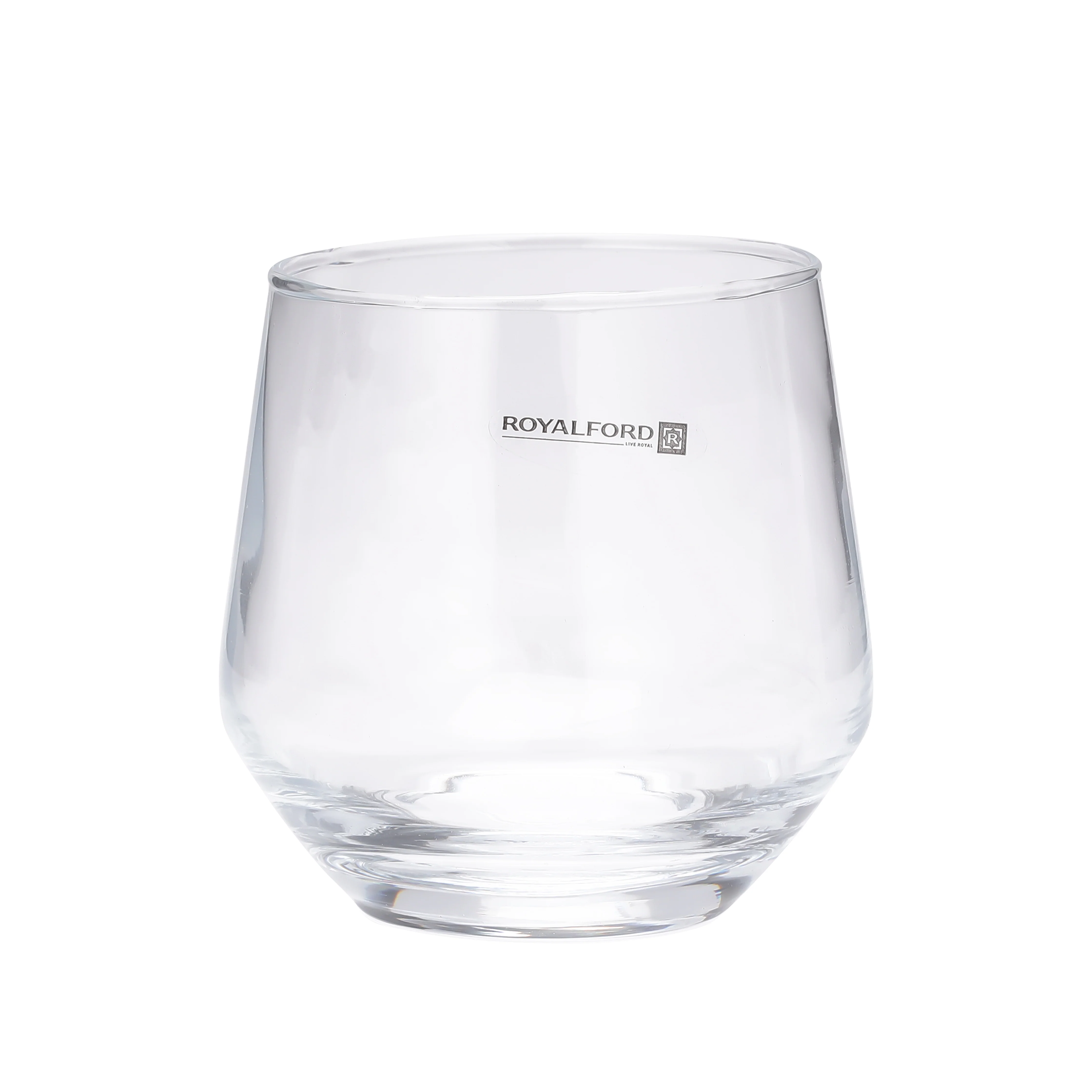 Royalford RF11656 glass tumbler set of 3 pcs| 360ml capacity &  made from lead-free soda-lime glass| durable, elegant design, ideal for water, juice & daily beverage use| - Image 4