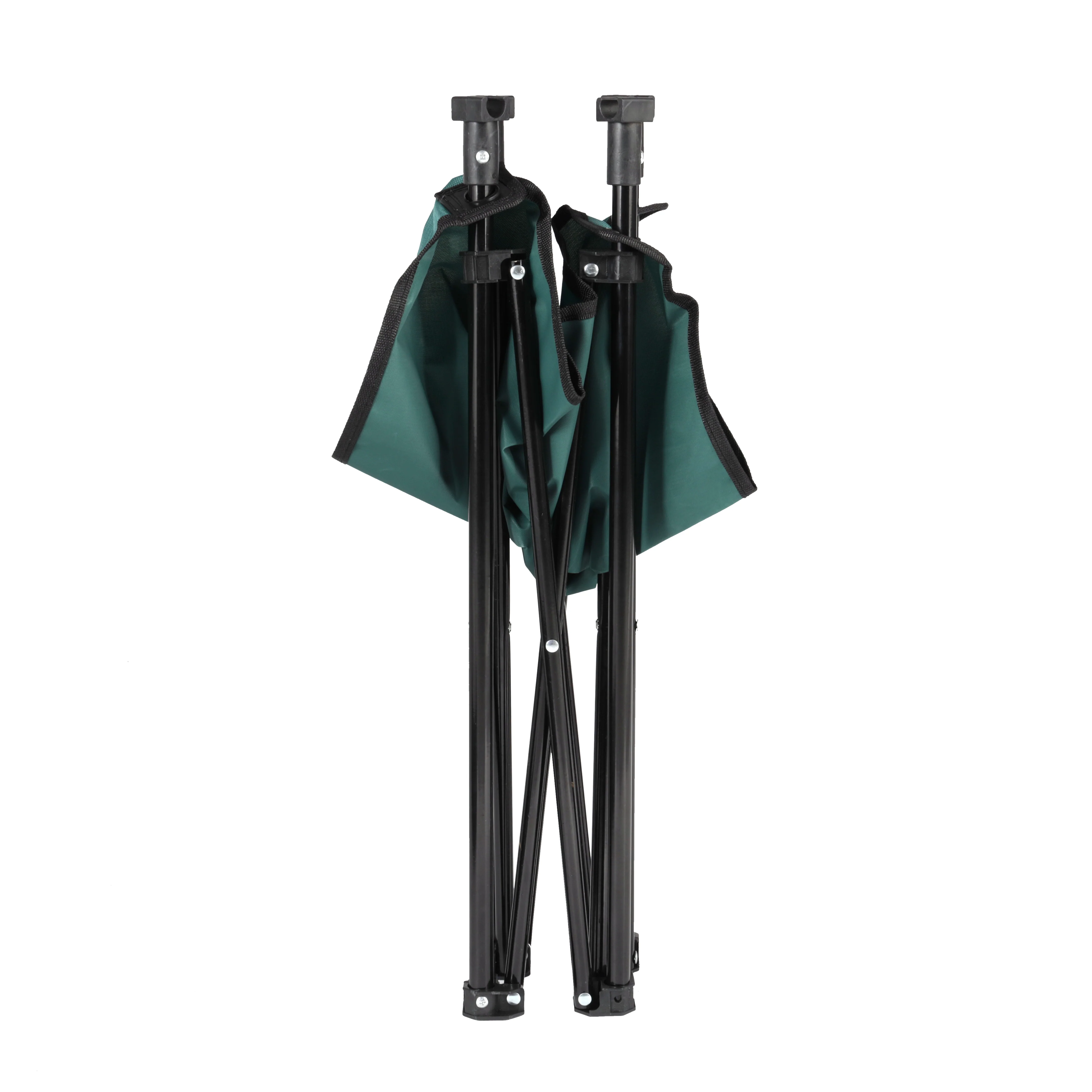 Royalford RF11673 round camping table with lightweight foldable design | iron tube frame, washable Oxford cloth, cup holders, storage shelf and carry bag included now - Image 2