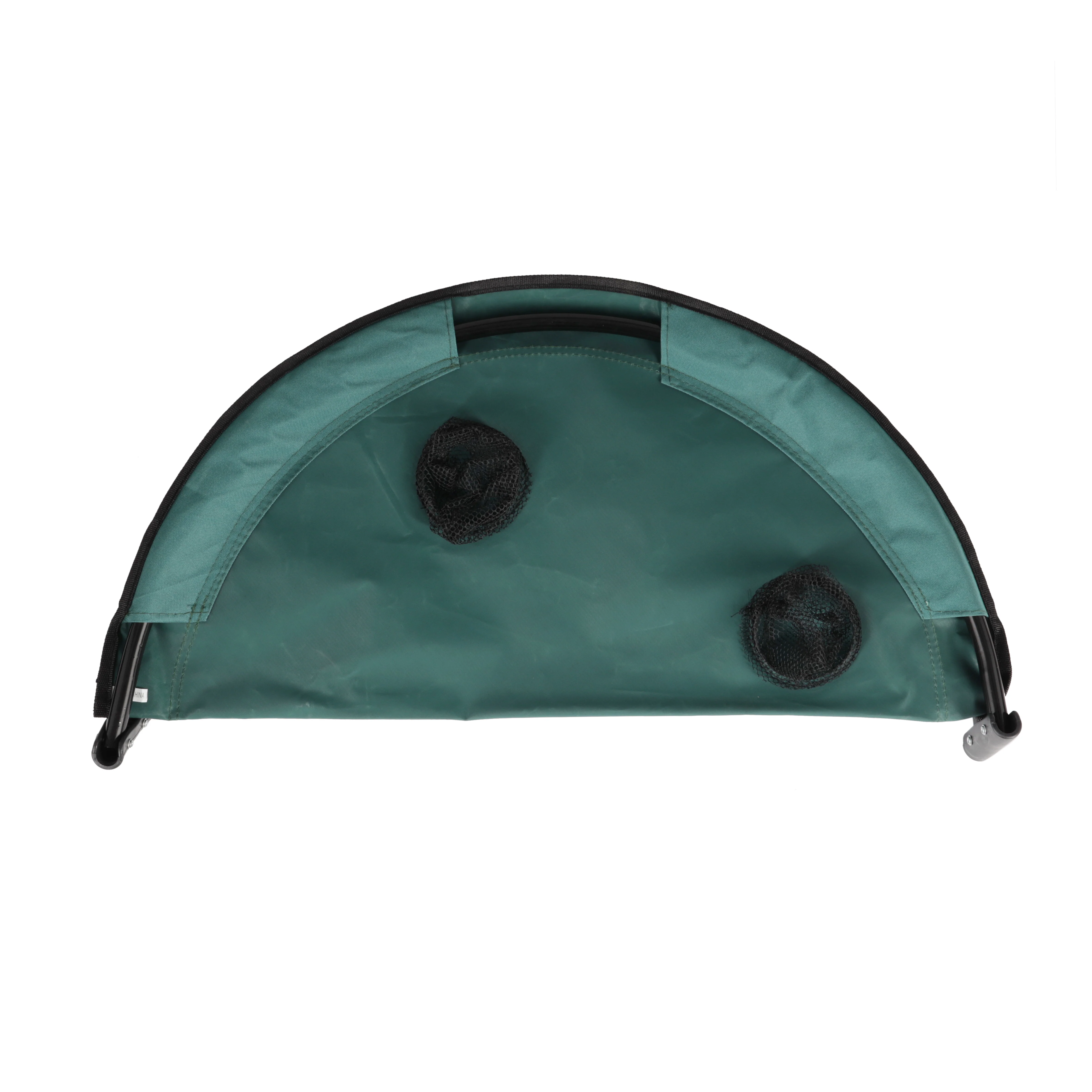 Royalford RF11673 round camping table with lightweight foldable design | iron tube frame, washable Oxford cloth, cup holders, storage shelf and carry bag included now - Image 4