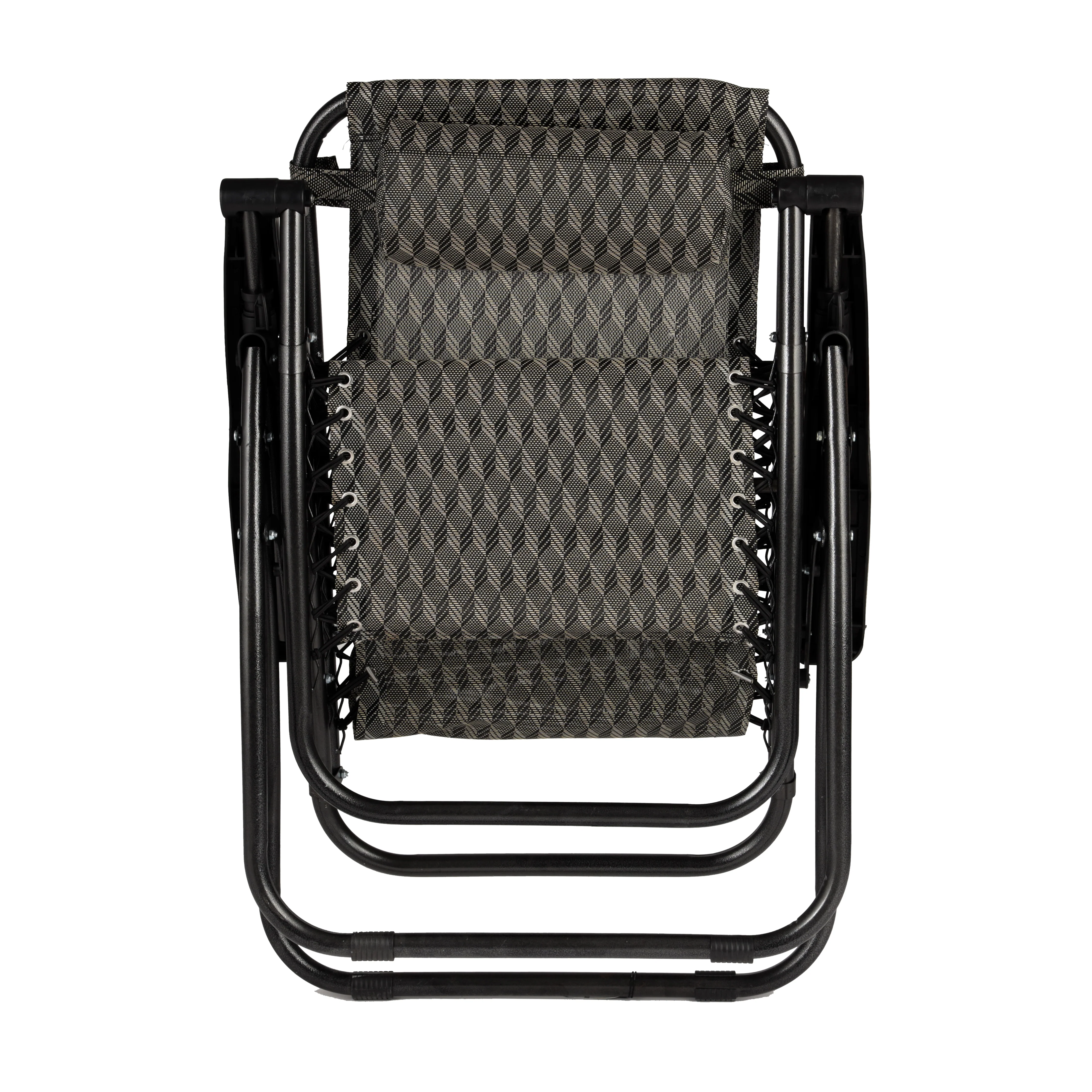 Royalford RF11675 Campmate Zero Gravity Chair | Iron Frame and Textilene Fabric | Foldable Reclining Chair for Outdoor Camping, Garden, Patio and Relaxation Use - Image 4