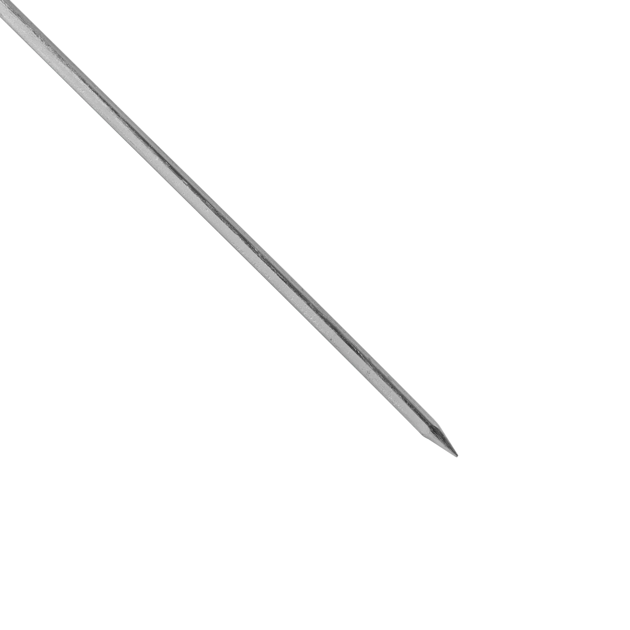 Royalford RF11679 BBQ Square Skewers 6pcs | 40cm Stainless Steel Grill Sticks with Wooden Handle | Durable Reusable Barbecue Skewers Set for Kebabs, Meat & Vegetables - Image 4