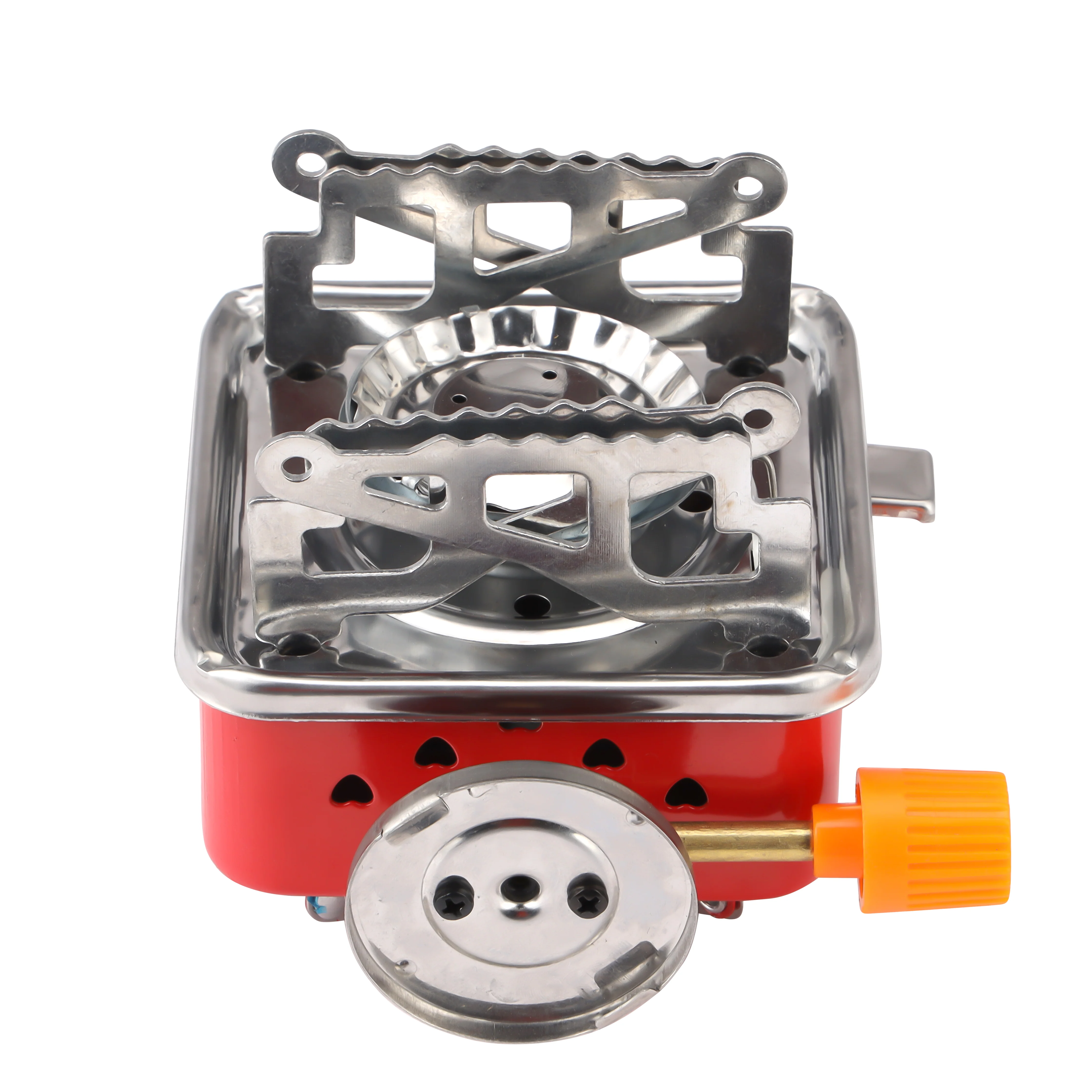 RoyalFord RF11683 Portable Small Square Gas Stove | Camping Furnace Foldable Outdoor Cooking Burner | 15.5x10cm Compact Butane Cooker for Hiking, Picnic & Travel Use - Image 3