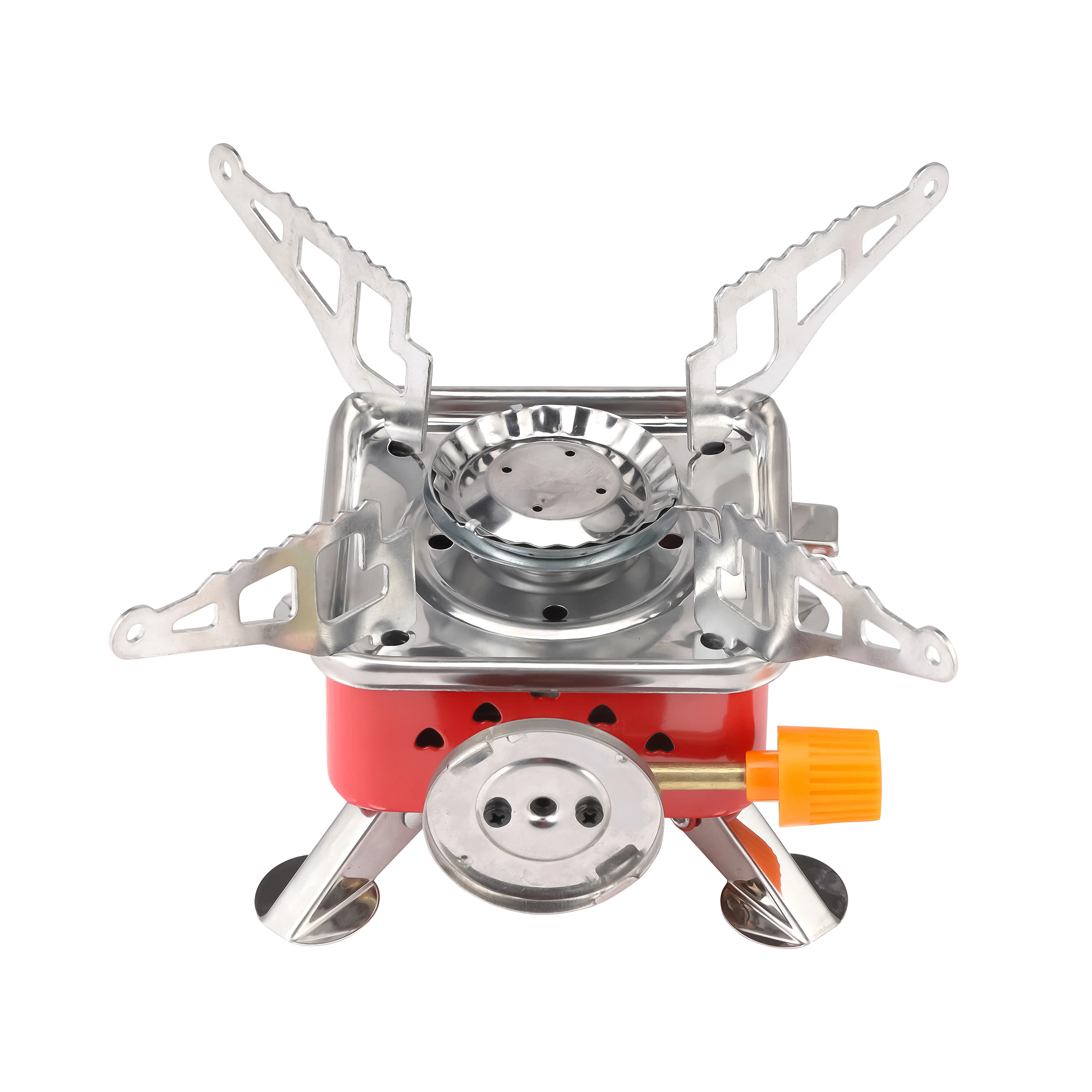 RoyalFord RF11683 Portable Small Square Gas Stove | Camping Furnace Foldable Outdoor Cooking Burner | 15.5x10cm Compact Butane Cooker for Hiking, Picnic & Travel Use - Image 4