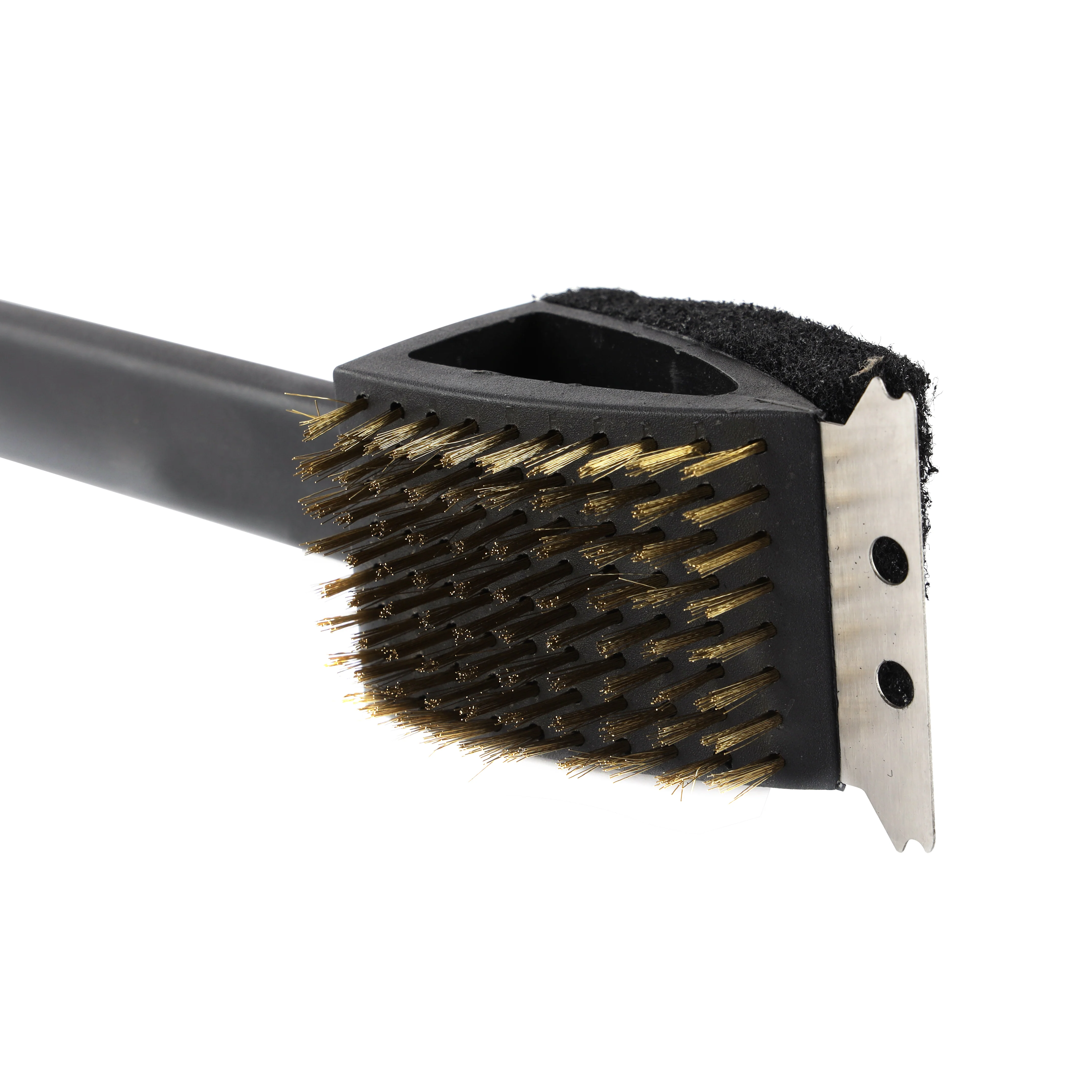 Royalford RF11685 15-inch copper wire brush| 3-in-1 design, durable bristles, and long handle| for heavy-duty cleaning, rust removal, and grease on metal surfaces| - Image 3