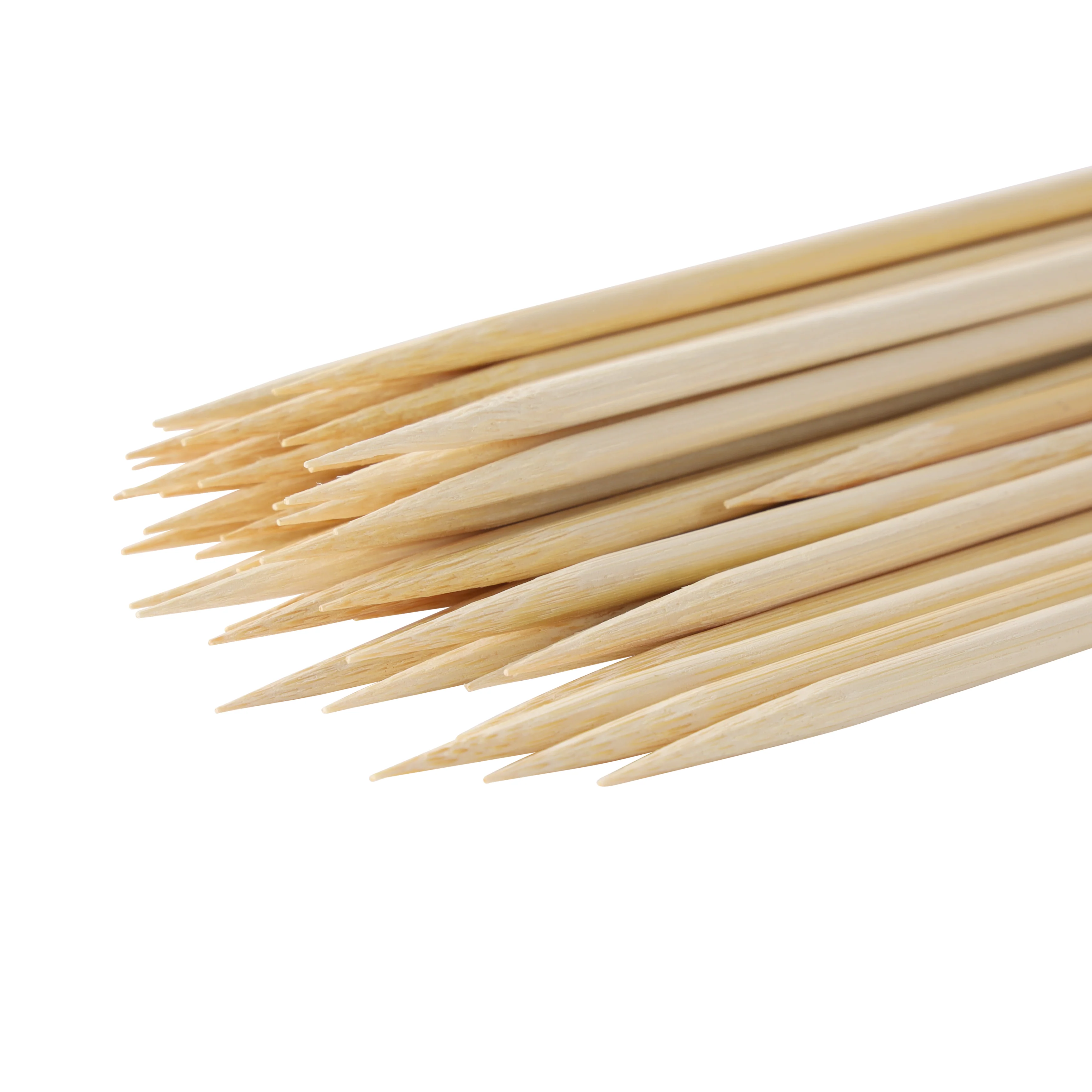 RoyalFord RF11686 Bamboo Skewers 40cm | Heavy Duty 4.0mm Thick Round BBQ Sticks | Natural Disposable Skewers | Perfect for Grilling Kebab, Barbecue & Party Food Use - Image 2