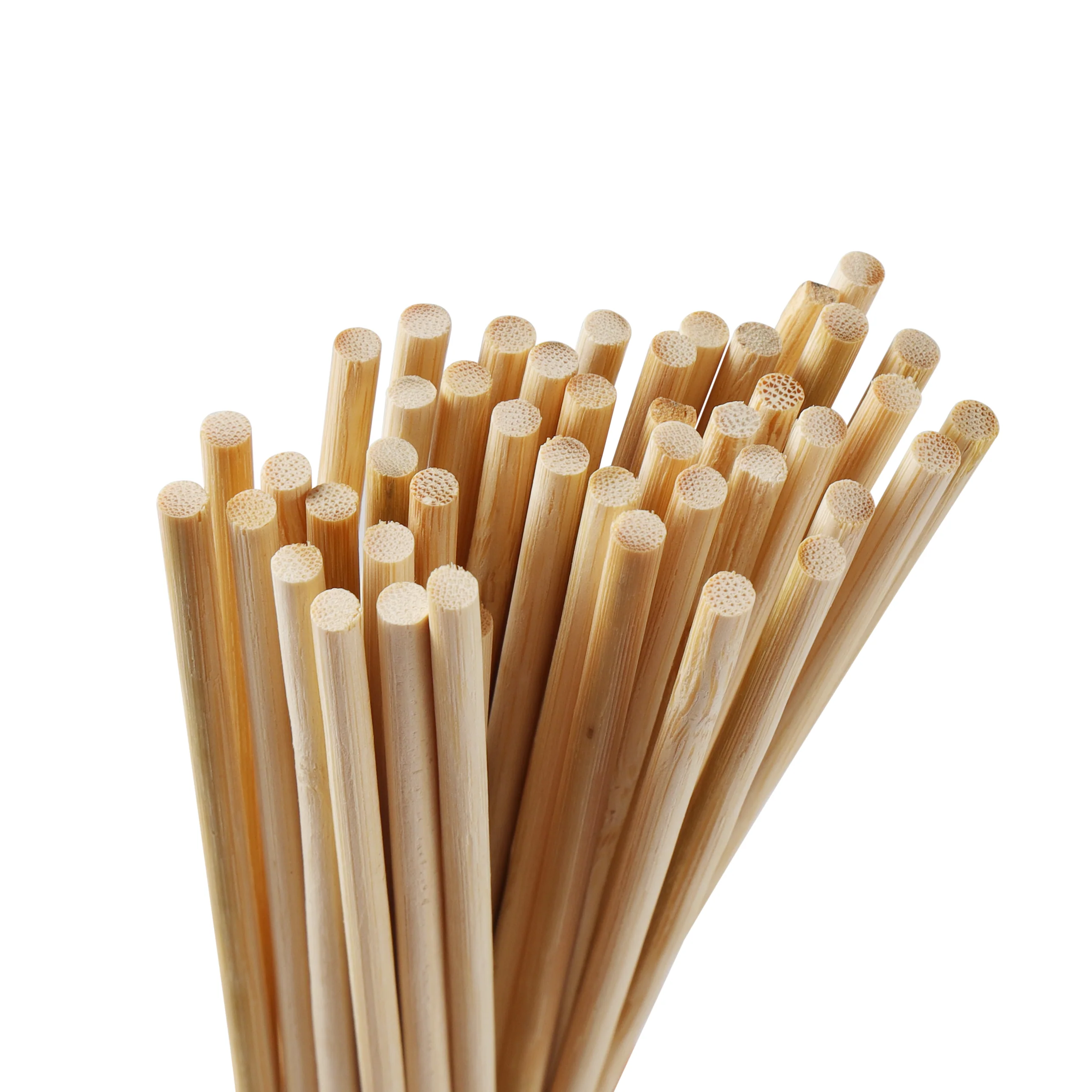 RoyalFord RF11687 Bamboo Skewers 25cm | 5.0mm Thick Heavy Duty Round BBQ Sticks | Natural Disposable Skewers | Perfect for Grilling Kebab, Barbecue & Party Use - Image 3
