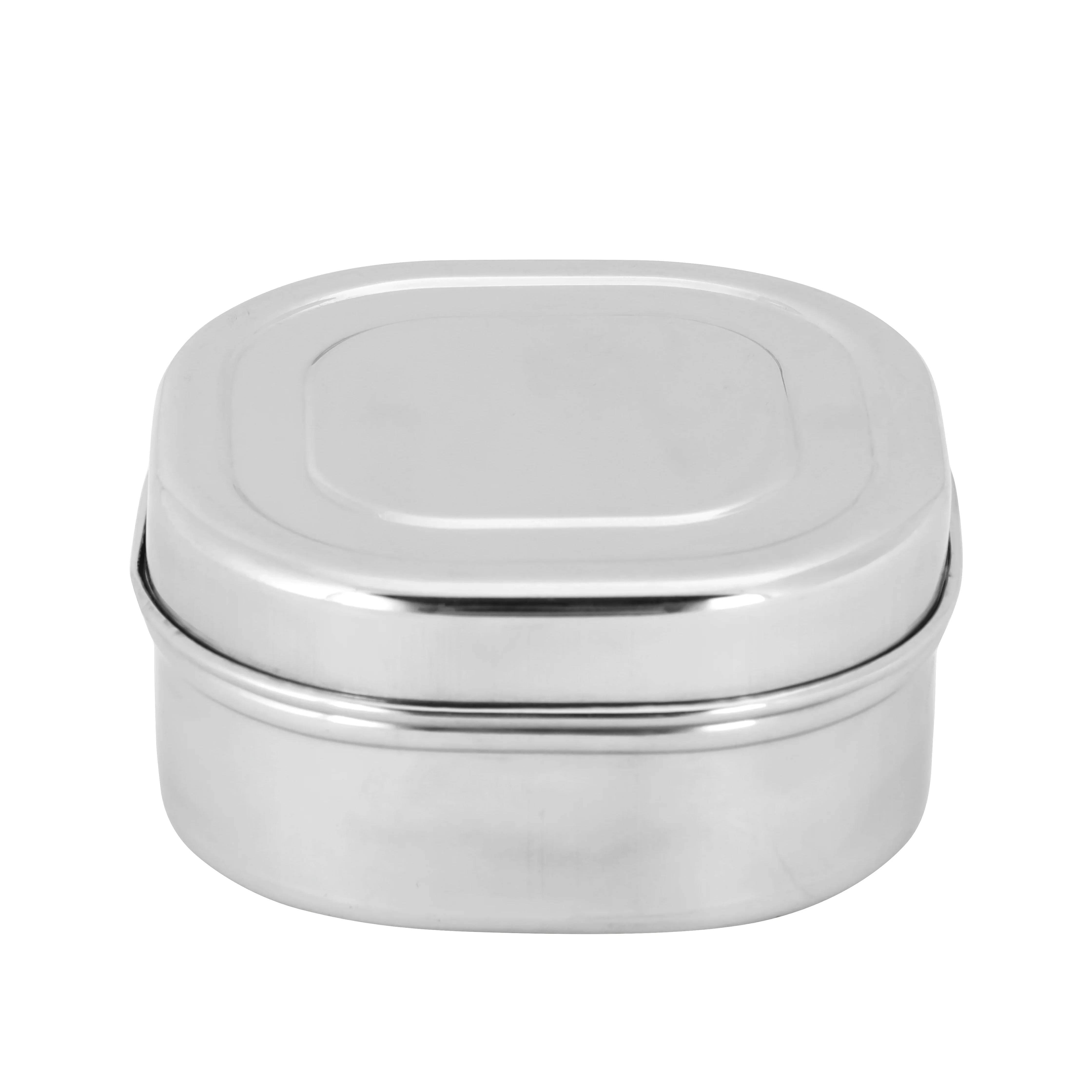Royalford RF11700 Stainless Steel Square Dabba Storage Container | Food Grade Rust Resistant Kitchen Storage Box with Lid | Durable Mirror Finish Compact Stackable Design - Image 3