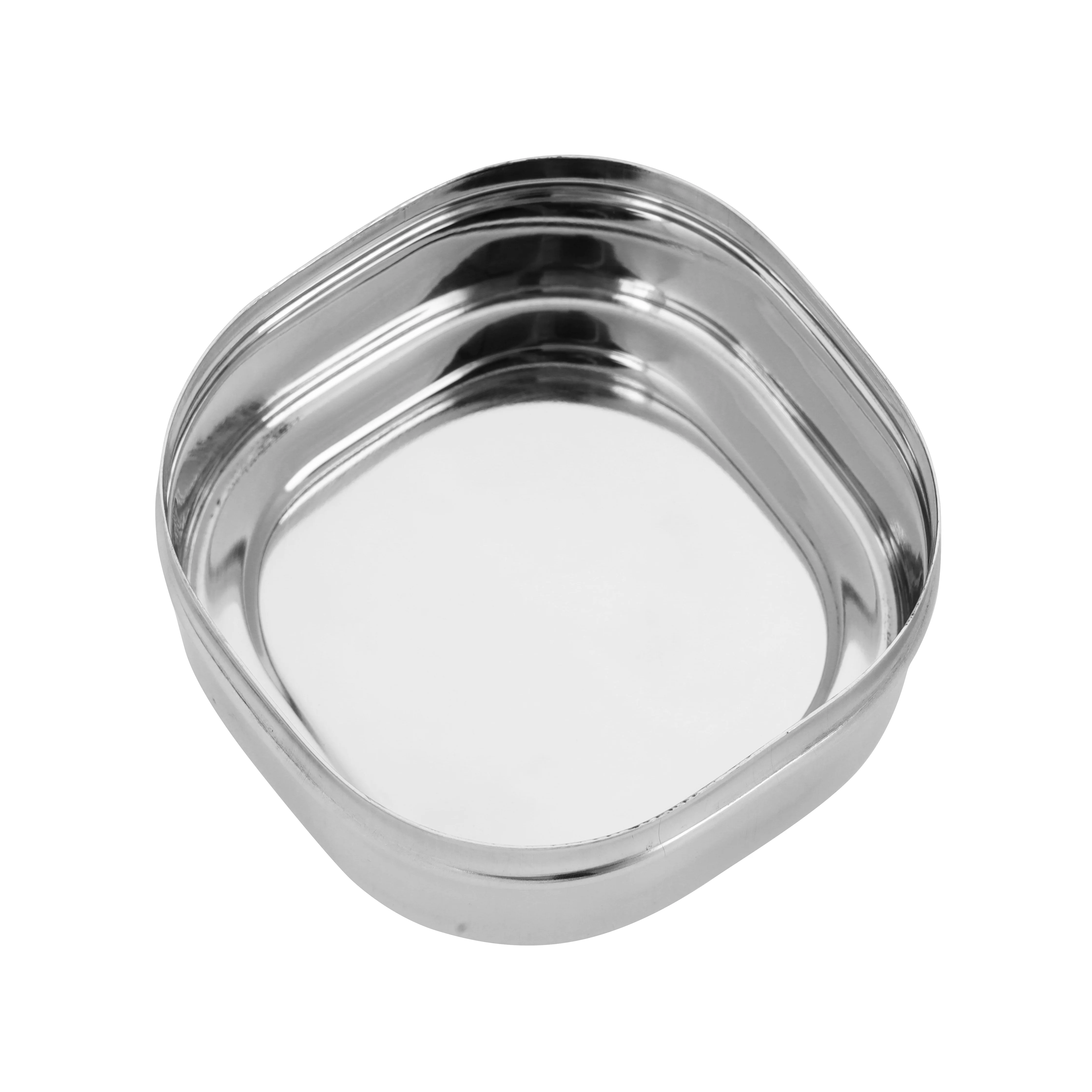 Royalford RF11701 Stainless Steel Square Dabba | 10CM Food Storage Container with Lid | Mirror Finish Rust & Corrosion Resistant Food Grade Kitchen Storage Box - Image 4