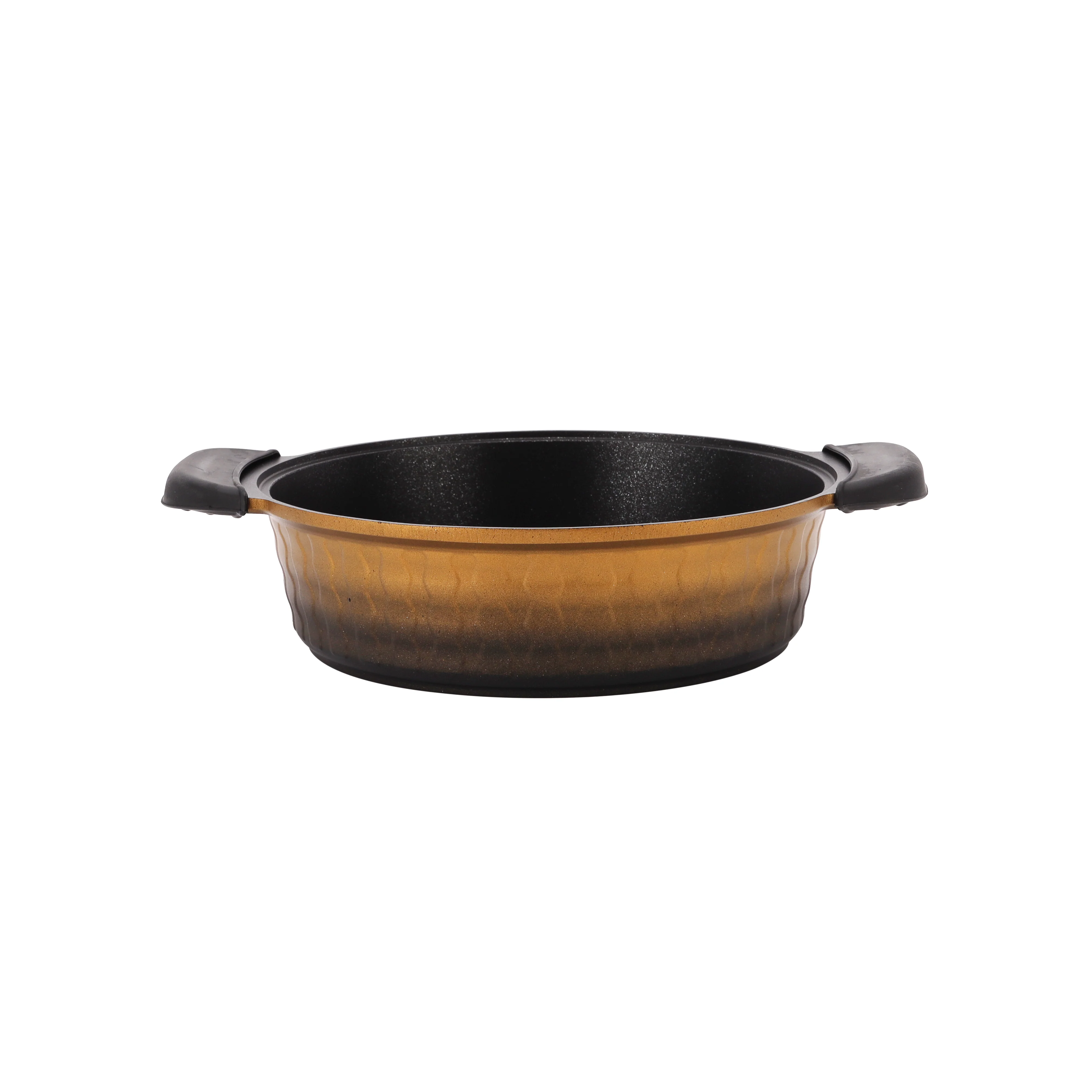 Royalford RF11775 Die Cast Cookware Set 7 Pcs | Premium Non-Stick Die-Cast Aluminium Pots & Frypan with Tempered Glass Lids | Silicone Handles & Thick Base Design - Image 4