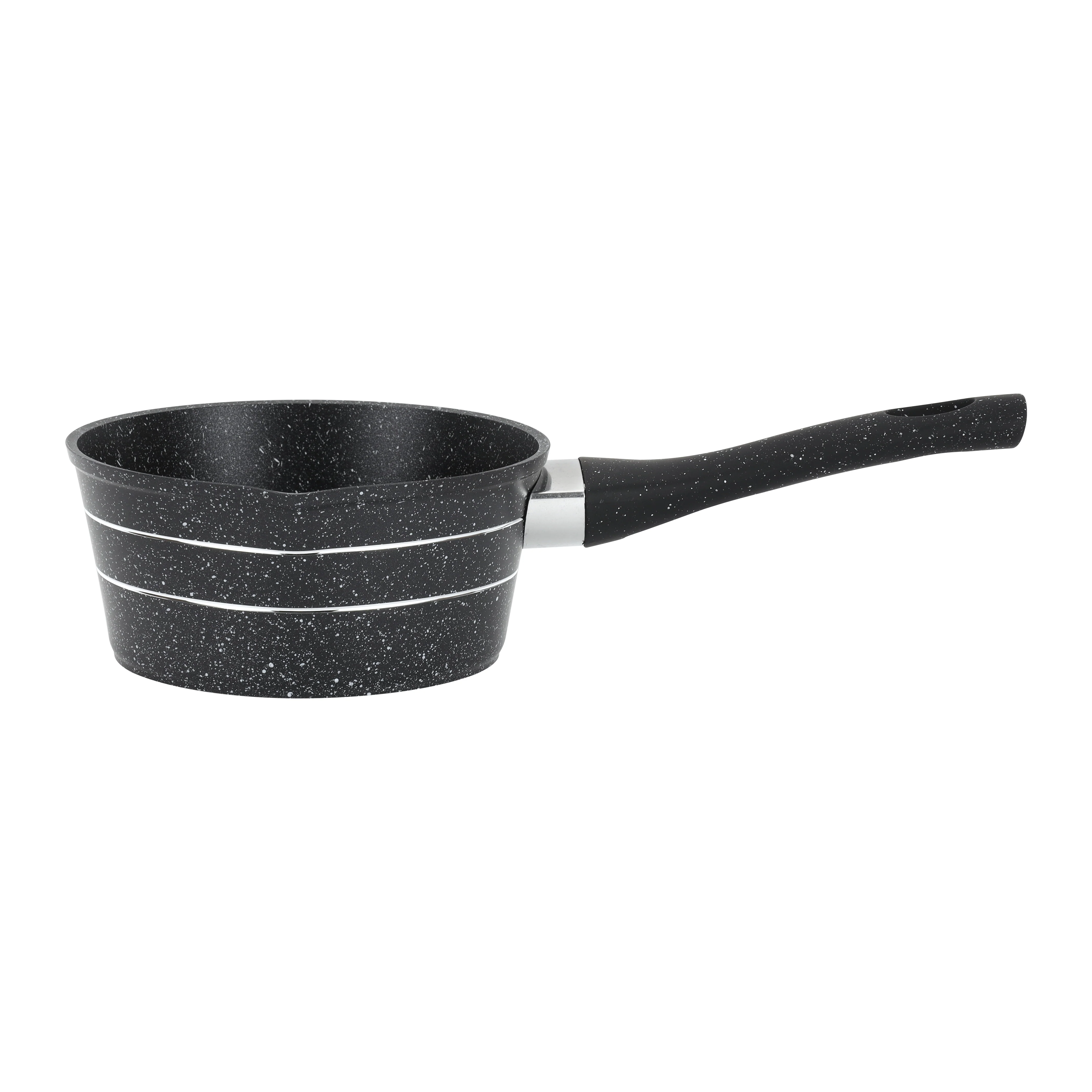 Royalford RF11832 14cm Smart Granite Milk Pan |Pouring Spout | Induction Compatible | 5-Layer Non-Stick Forged Aluminium Saucepan with Soft-Touch Handle |Dishwasher Safe - Image 2