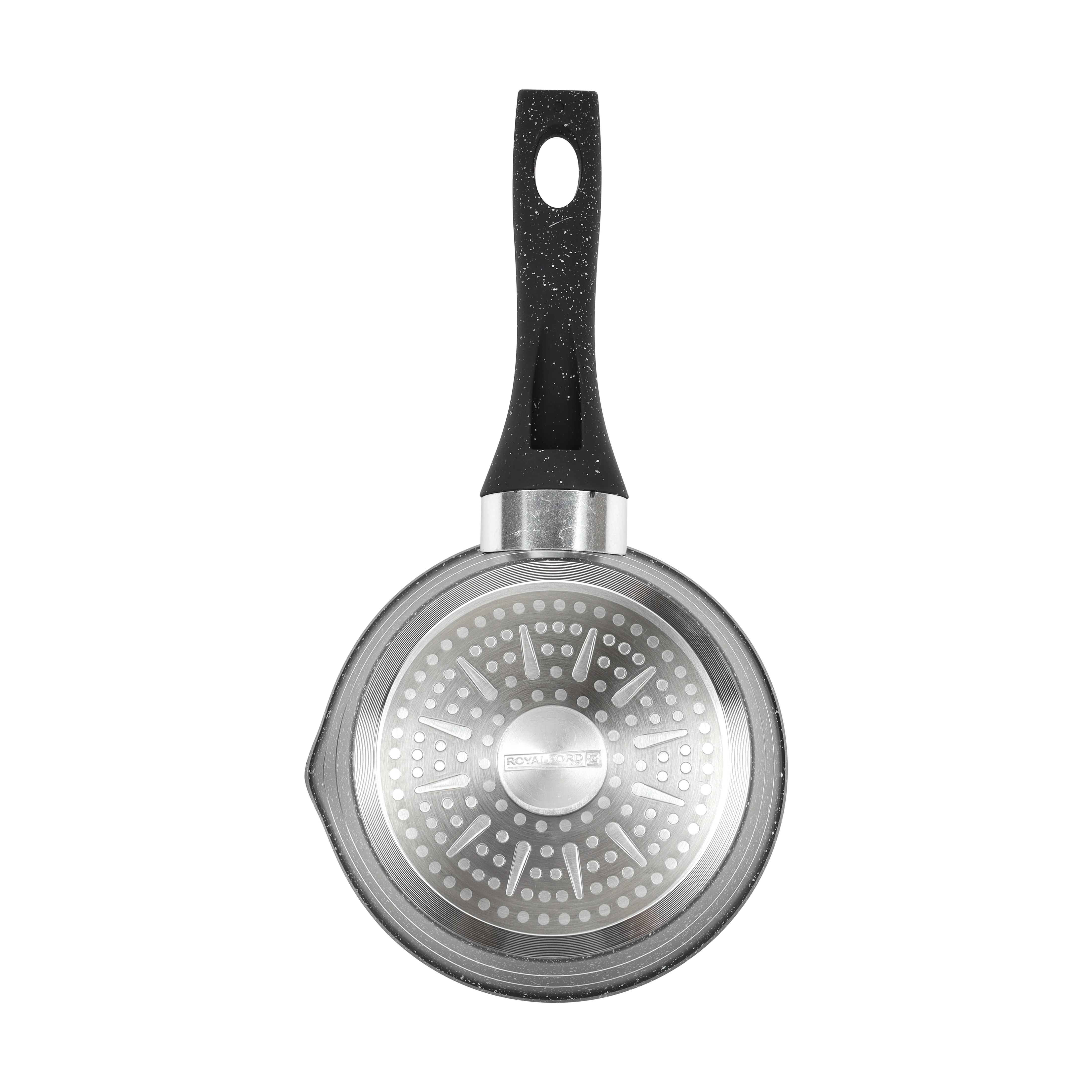 Royalford RF11832 14cm Smart Granite Milk Pan |Pouring Spout | Induction Compatible | 5-Layer Non-Stick Forged Aluminium Saucepan with Soft-Touch Handle |Dishwasher Safe - Image 4