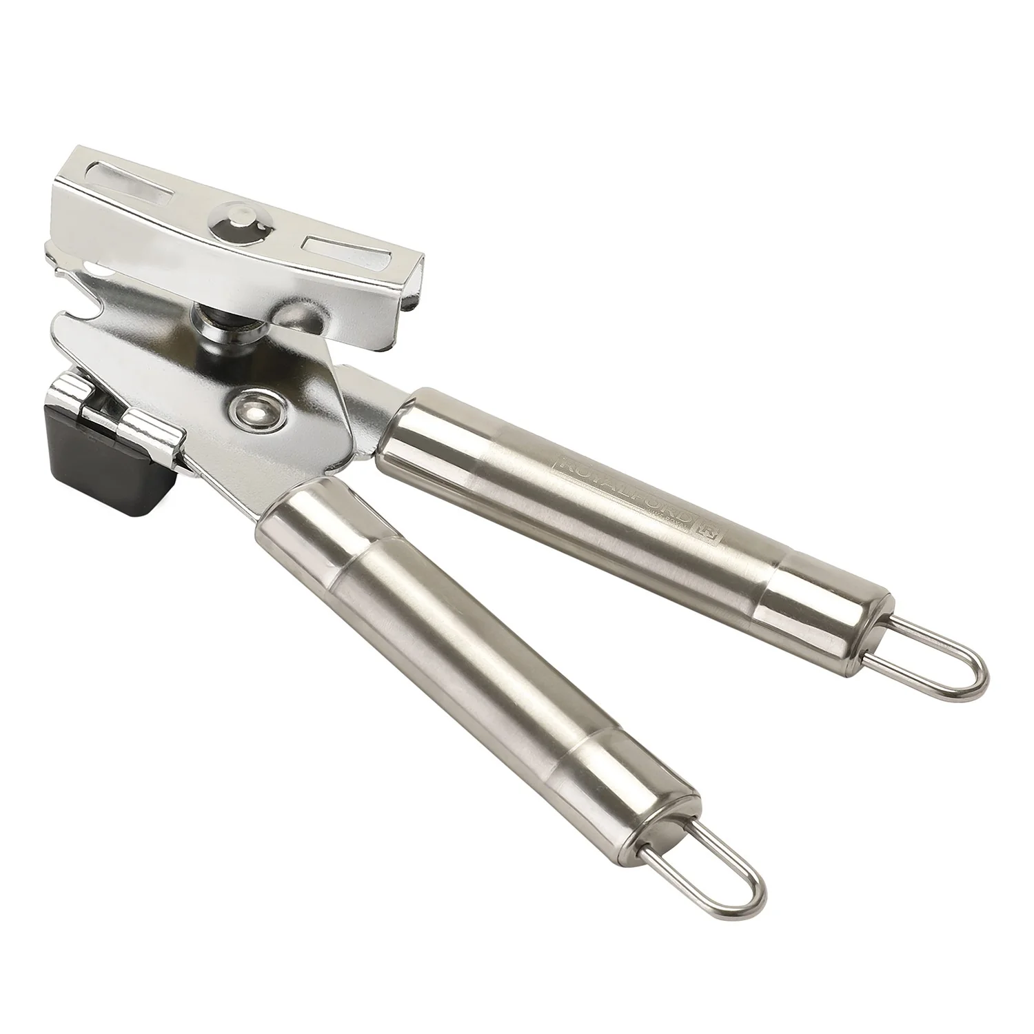 Royalford RF1184-O Stainless Steel Can Opener with Tube Handle | Heavy Duty Manual Tin Opener | Ergonomic Grip Sharp Cutting Wheel |Durable Kitchen Tool | Dishwasher Safe - Image 3