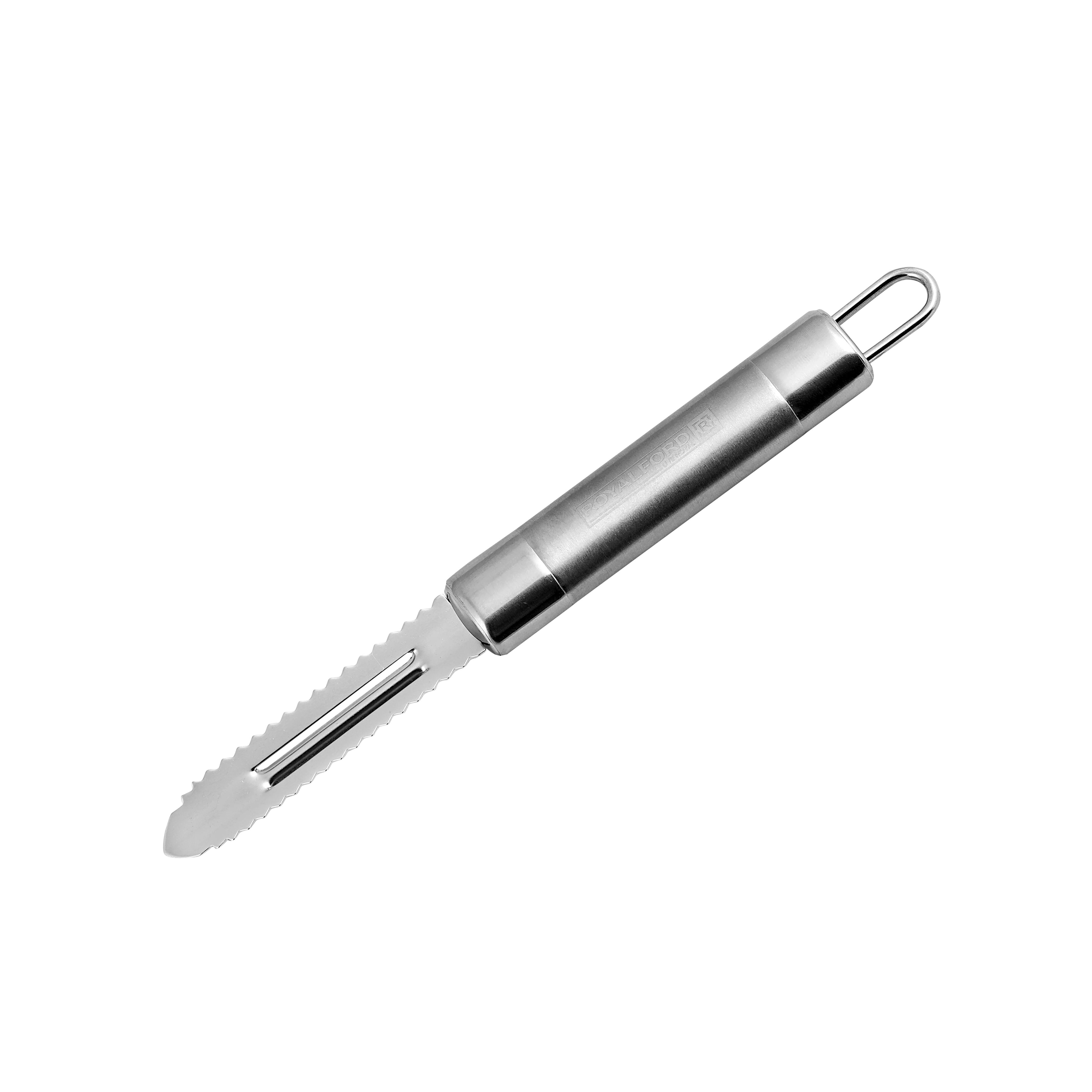 Royalford RF1188-FP Stainless Steel Fish Peeler | Durable Fish Scaler Tool with Sharp Serrated Blade | Easy Grip Handle for Efficient Cleaning & Scaling in Kitchen Use - Image 3