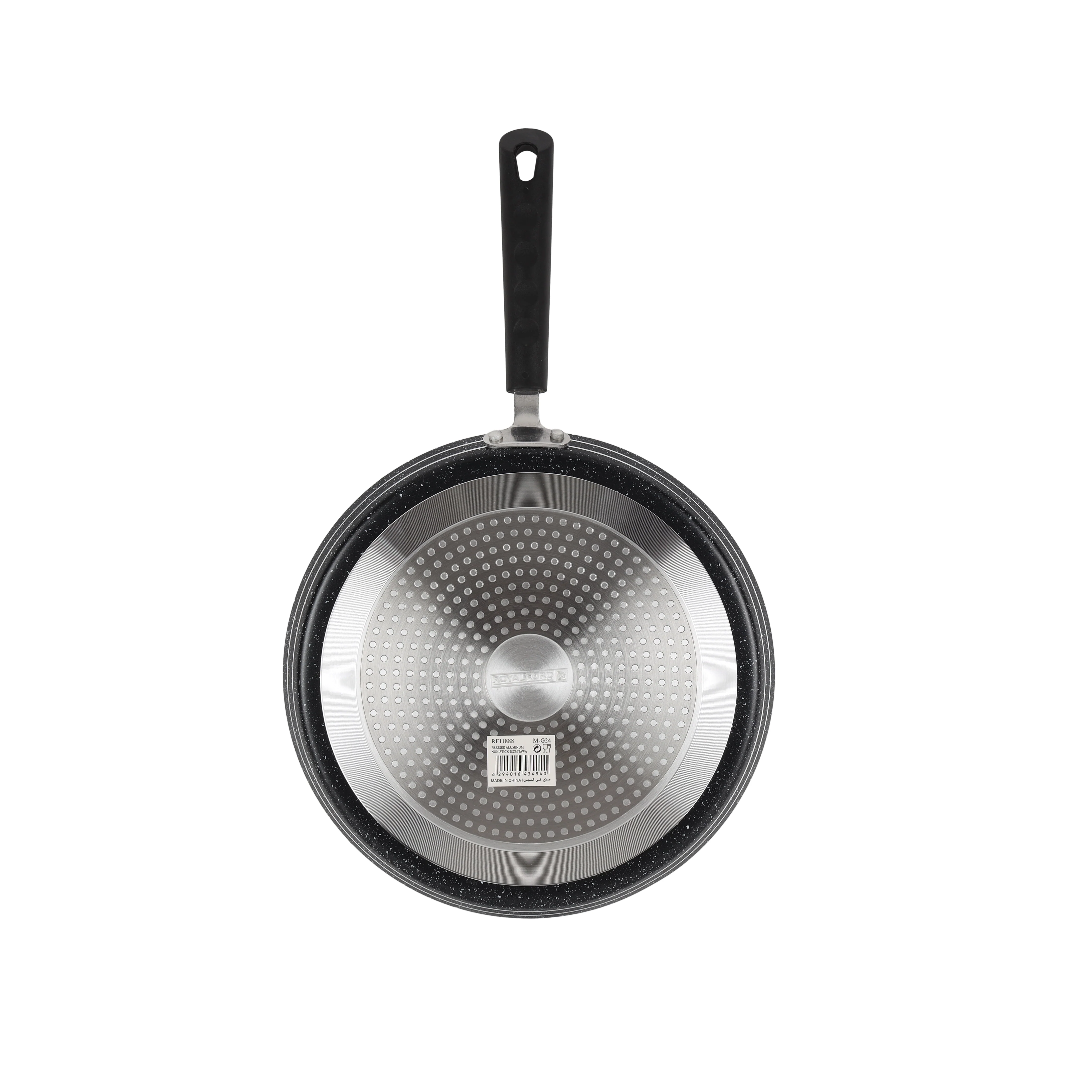 Royalford RF11889 30cm Non-Stick Tawa | Induction Compatible Press Aluminium Flat Pan | 3-Layer Coating | PFOA Free Surface | Dishwasher Safe | Heat Resistant Handle - Image 3