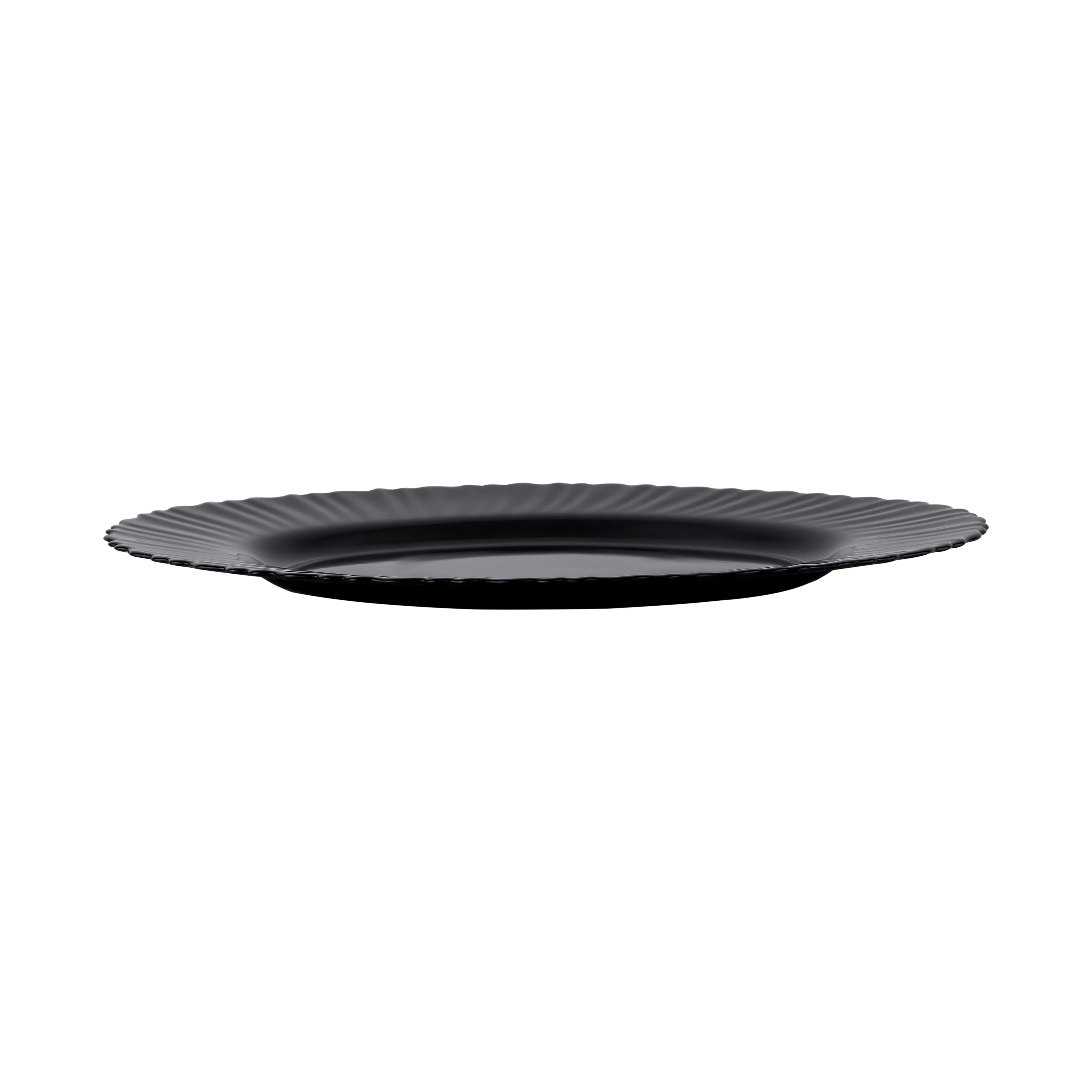 Royalford RF11900 13" opalware oval plate| black wave design, lightweight & chip-resistant| microwave and dishwasher safe, ideal for everyday dining and serving meals| - Image 5