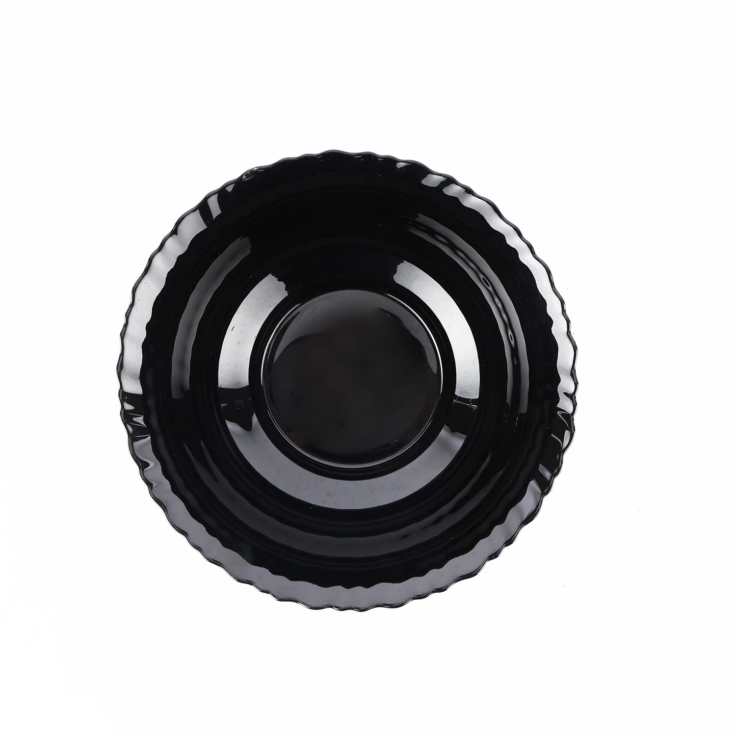 Royalford RF11906 8" Opalware Salad Bowl| stylish black wave design & chip-resistant durability| lightweight build & is microwave & dishwasher safe for daily use| - Image 4