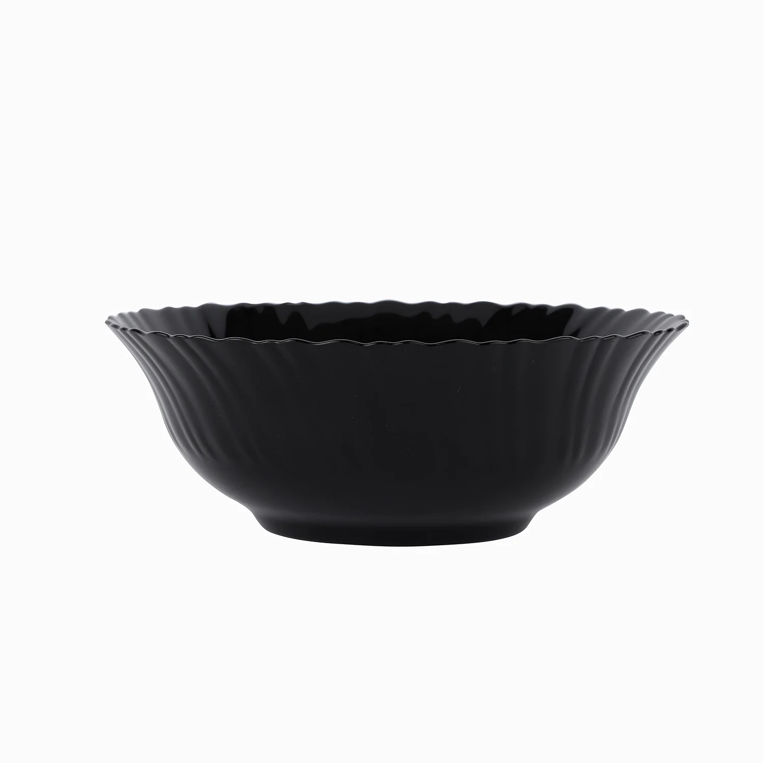 Royalford RF11906 8" Opalware Salad Bowl| stylish black wave design & chip-resistant durability| lightweight build & is microwave & dishwasher safe for daily use| - Image 5