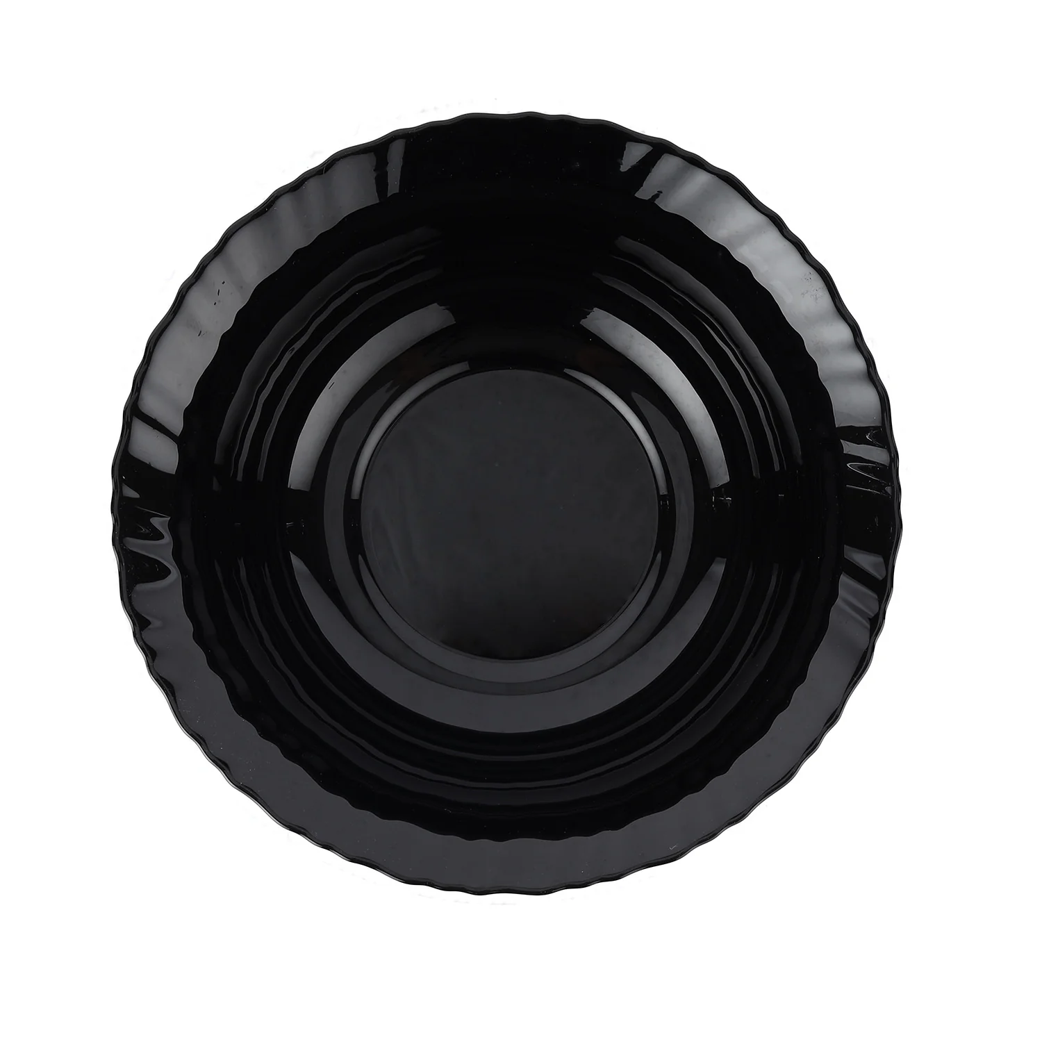 Royalford RF11907 9" opalware soup bowl| black wave design, lightweight & chip-resistant| microwave and dishwasher safe, ideal for serving soups, salads, and daily meals| - Image 4