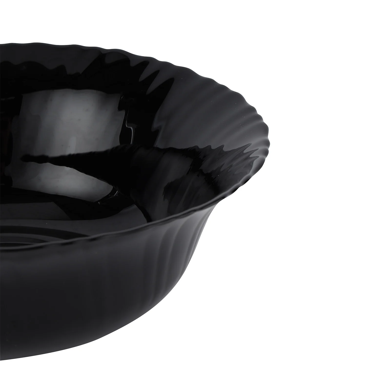 Royalford RF11907 9" opalware soup bowl| black wave design, lightweight & chip-resistant| microwave and dishwasher safe, ideal for serving soups, salads, and daily meals| - Image 5
