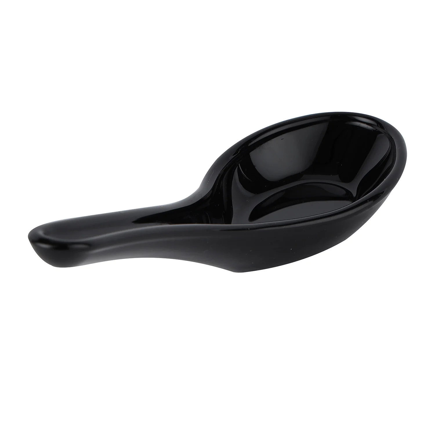 RoyalFord RF11908 Opalware Soup Spoon | Black Wave Series | Lightweight, Chip Resistant , Microwave & Dishwasher Safe | Durable Serving Spoon for Soup & Dining Use - Image 5