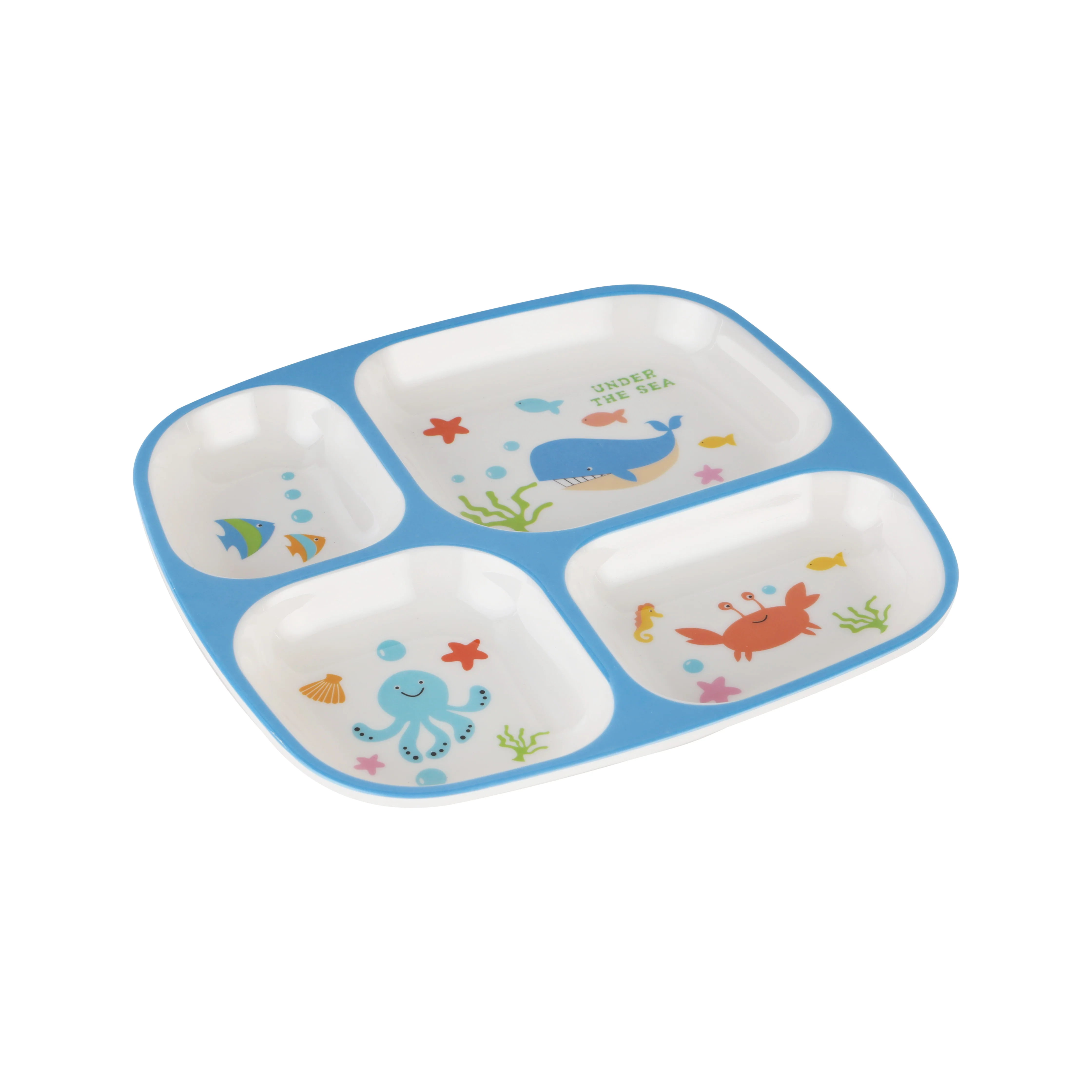 Royalford RF11931 Baby Plate| 4 compartments with made from BPA-free melamine| Durable, odour-free, food-grade kids plate with cute design for safe and easy mealtime use| - Image 3
