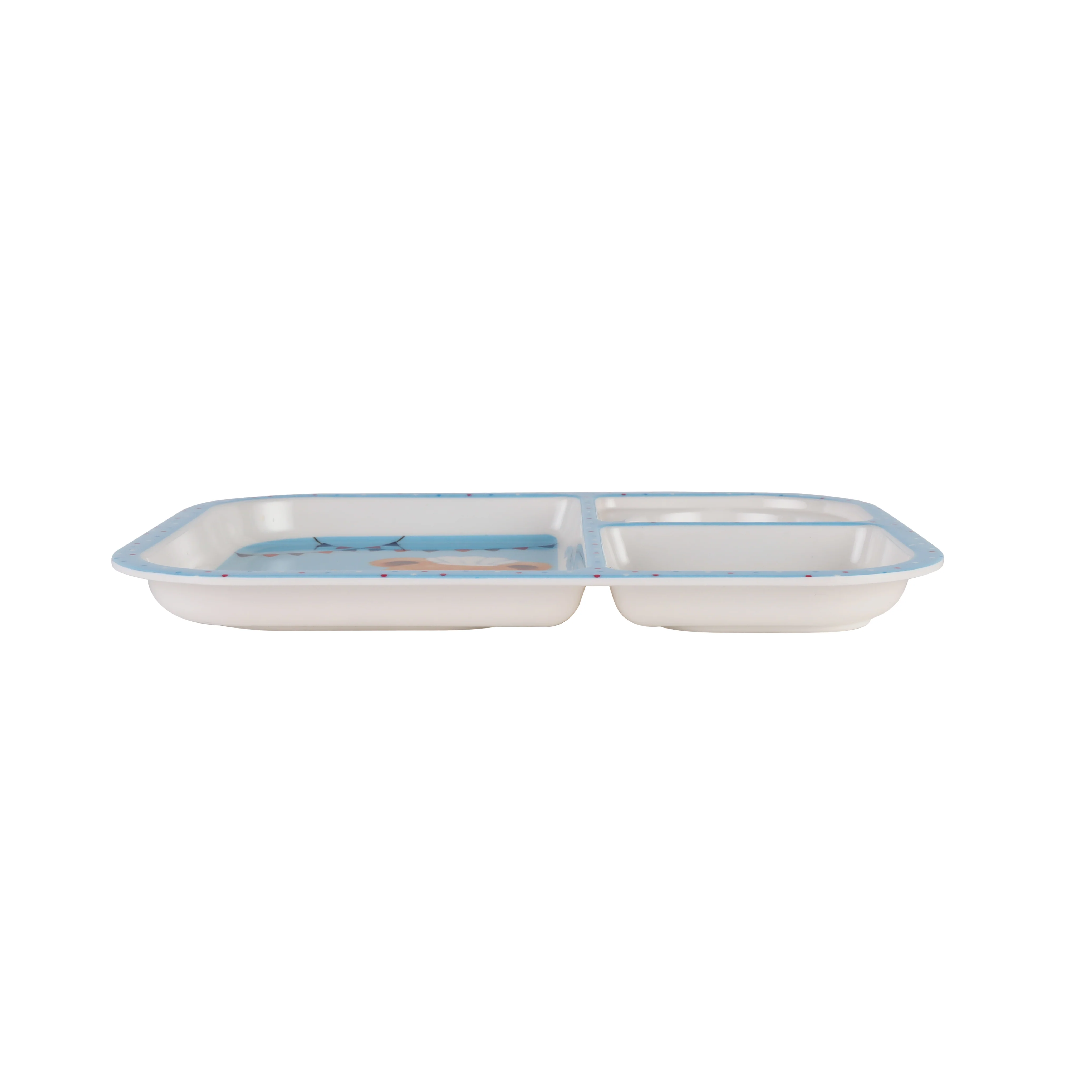 Royalford RF11932 Baby Plate| 3 compartments & made from durable BPA-free melamine| Features a cute design, odor-free material, and ideal for safe, organized kids meals| - Image 4