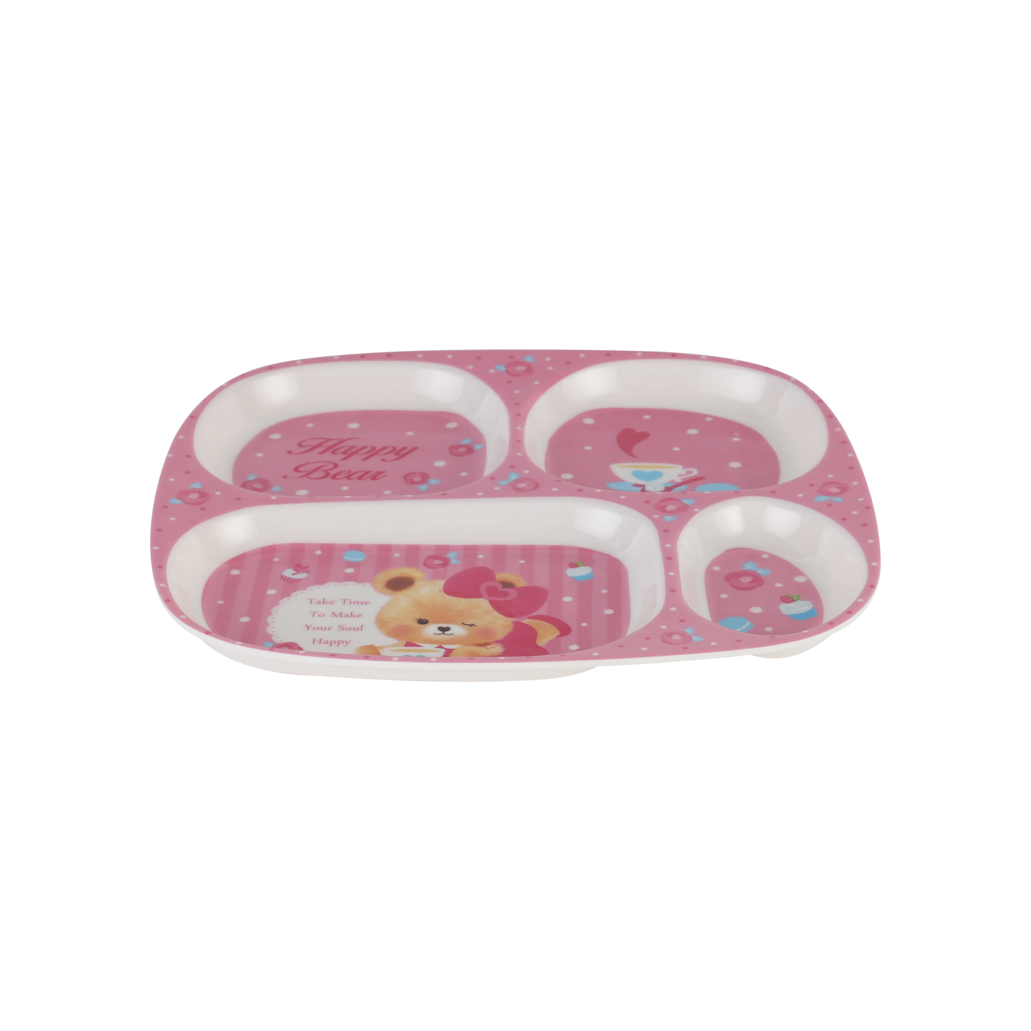 Royalford RF11933 Baby Plate | BPA-free melamine & a 3-compartment design for easy food separation| lightweight build & cute kid-friendly design for safe meals| - Image 4