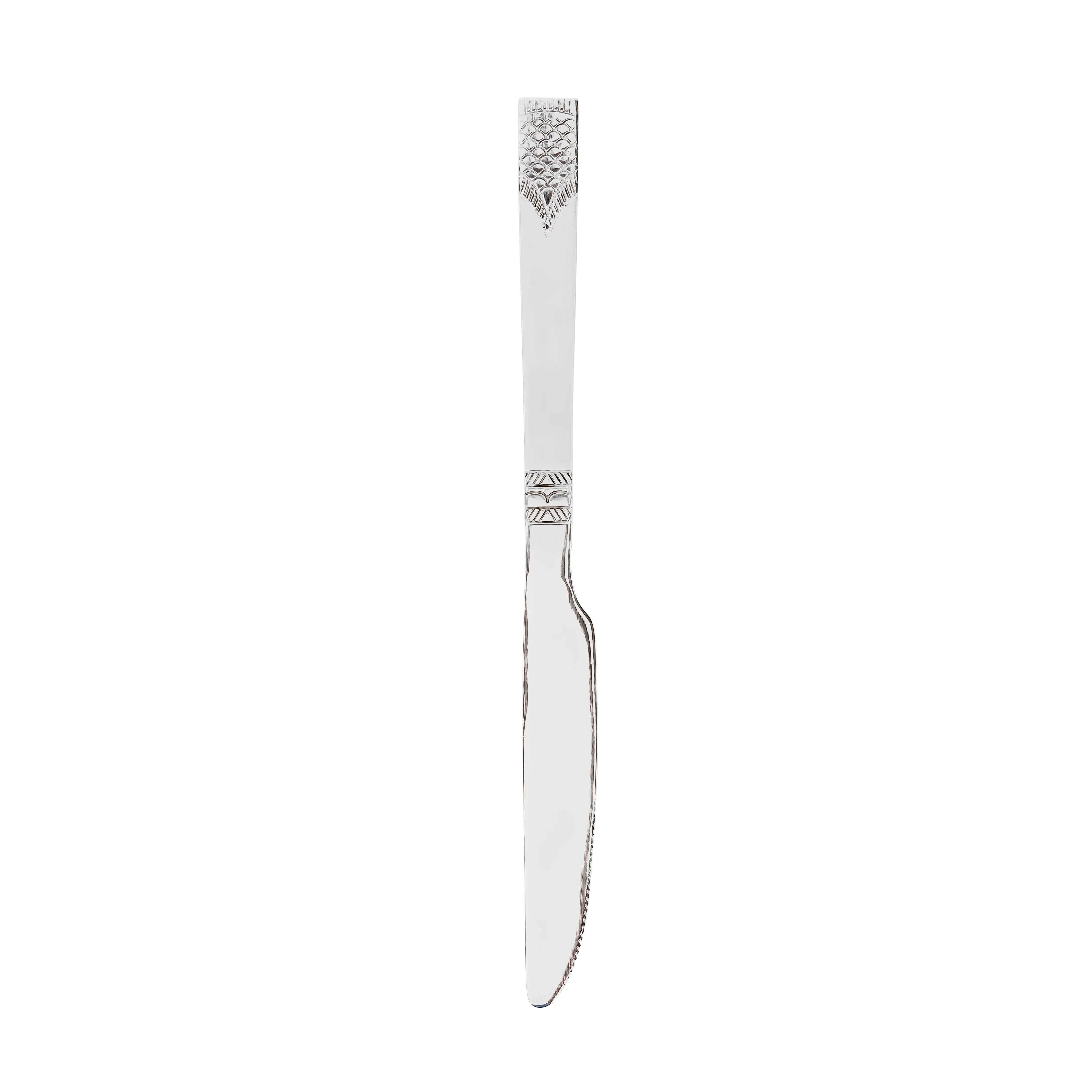 Royalford RF11947 Table Knife 6Pc Set 22cm | 100% Food Grade Stainless Steel Non-Magnetic Cutlery | Stylish Sandblast Finish | Extra-Thick Long Handle| Stain Resistant - Image 3