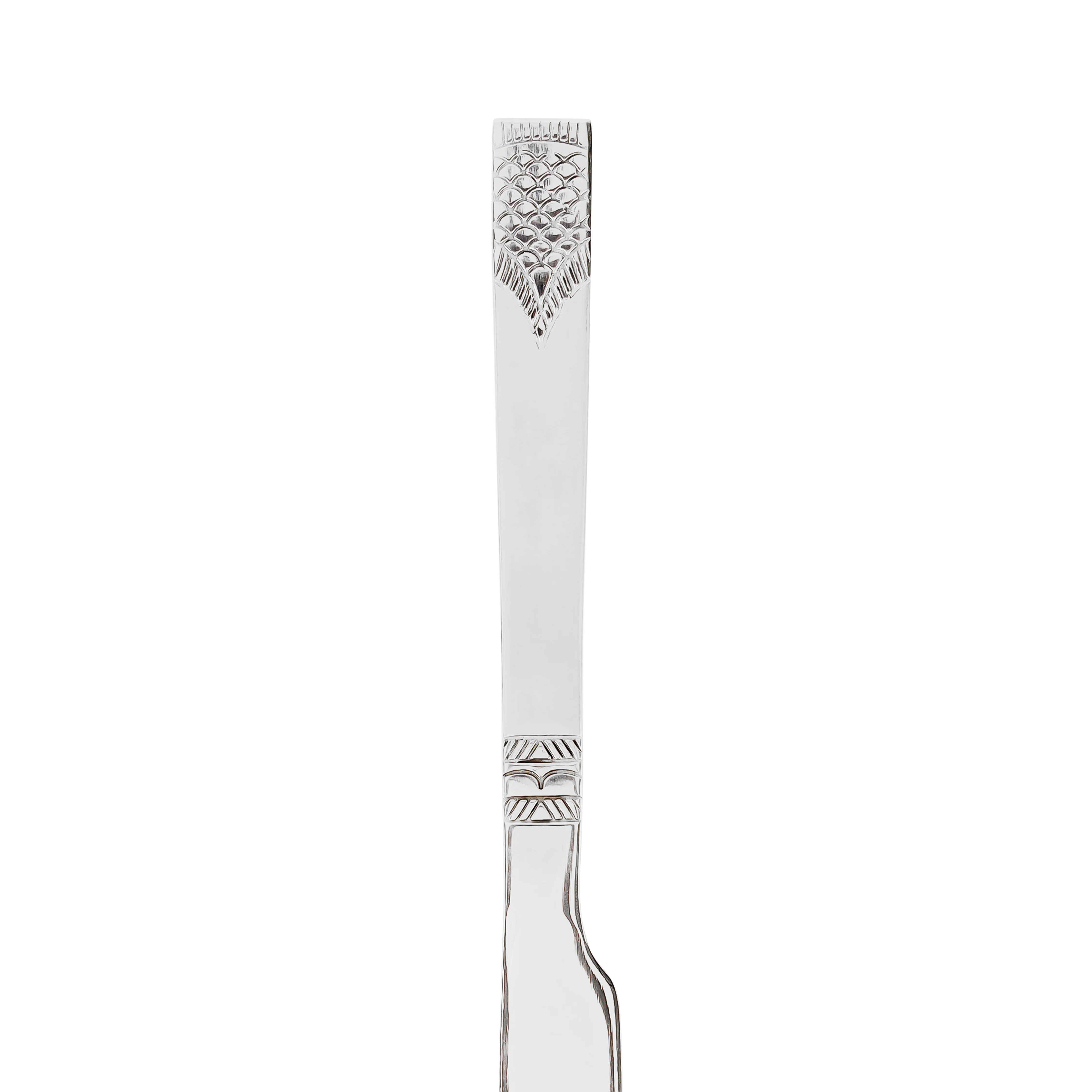 Royalford RF11947 Table Knife 6Pc Set 22cm | 100% Food Grade Stainless Steel Non-Magnetic Cutlery | Stylish Sandblast Finish | Extra-Thick Long Handle| Stain Resistant - Image 4
