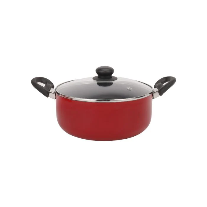Royalford RF11952 7 Pcs Non Stick Cookware Set| Press Aluminium 3 Layer Coating | Glass Lids Frypan Saucepan Casserole Set for Gas Ceramic Halogen Hot Plate Cooking Use - Image 3