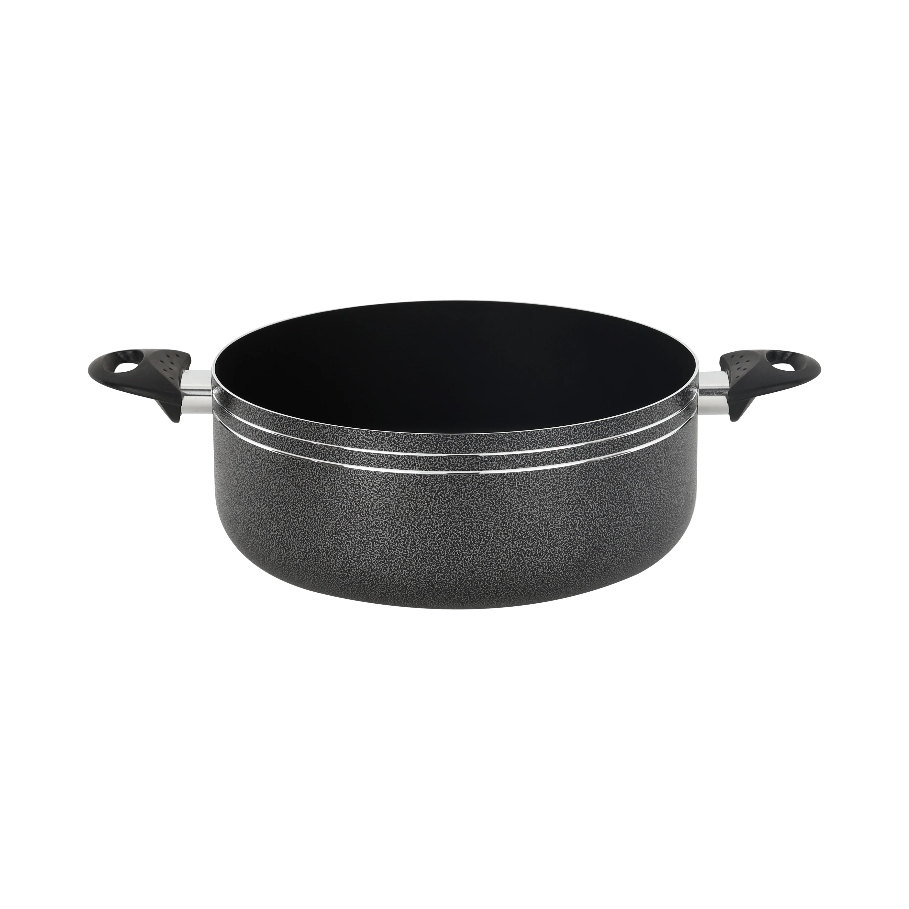 Royalford RF11963 28cm Aluminium Casserole with Lid| Non-Stick Coated Press Aluminium Casserole | Bakelite Handles | Perfect for  Everyday Family Cooking and Kitchen Use - Image 5