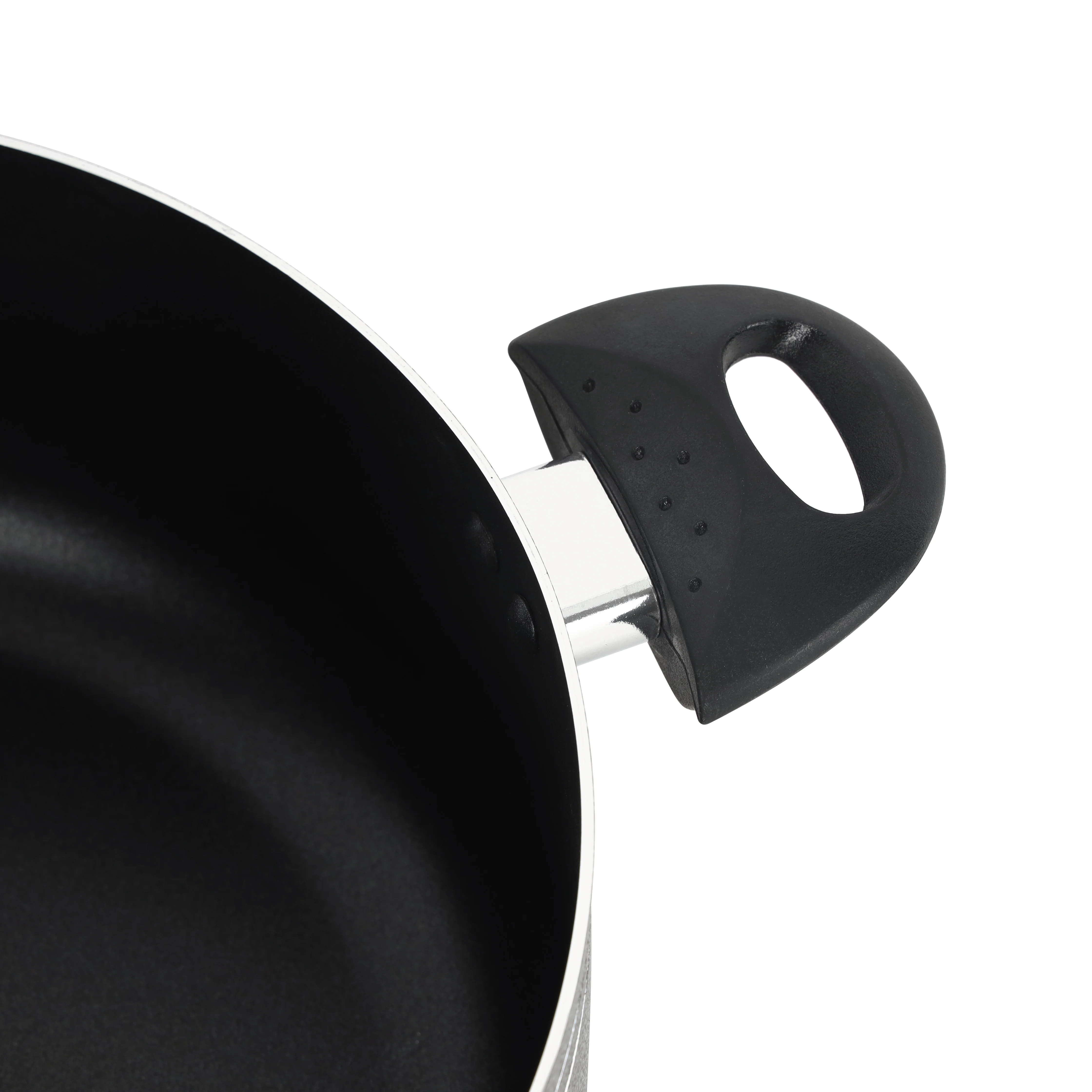 Royalford RF11964 30cm Aluminium Casserole | PTFE and PFOA Free Non-Stick Coating| Tempered Glass Lid | Heat-Resistant Bakelite Handles| Perfect for Daily Cooking Use - Image 5