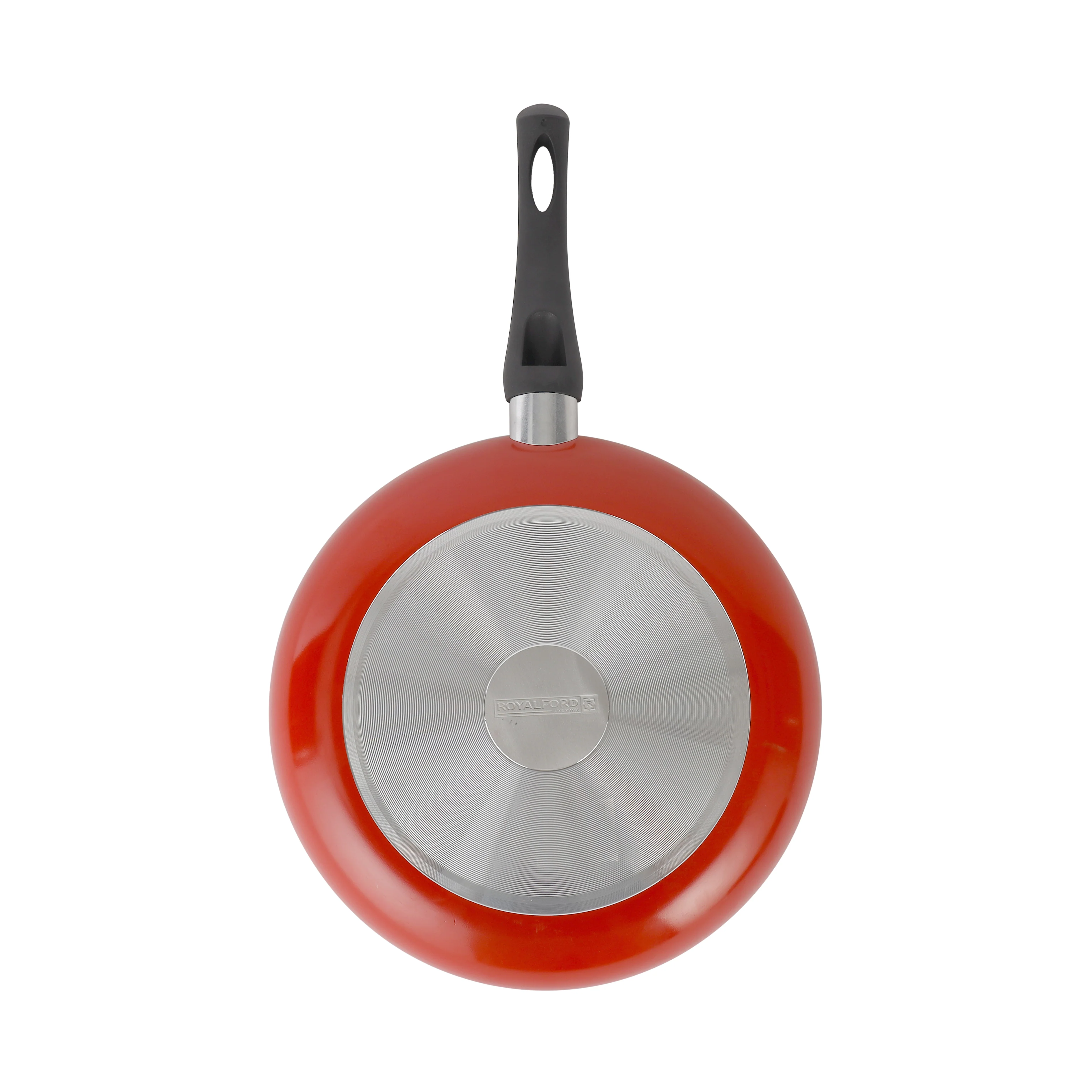 Royalford RF11976 24CM Aluminium  Non-Stick Frypan | Tempered Glass Lid | 3-Layer PTFE & PFOA Free Coating | Durable Bakelite Handle for Gas & Induction Cooking - Image 5
