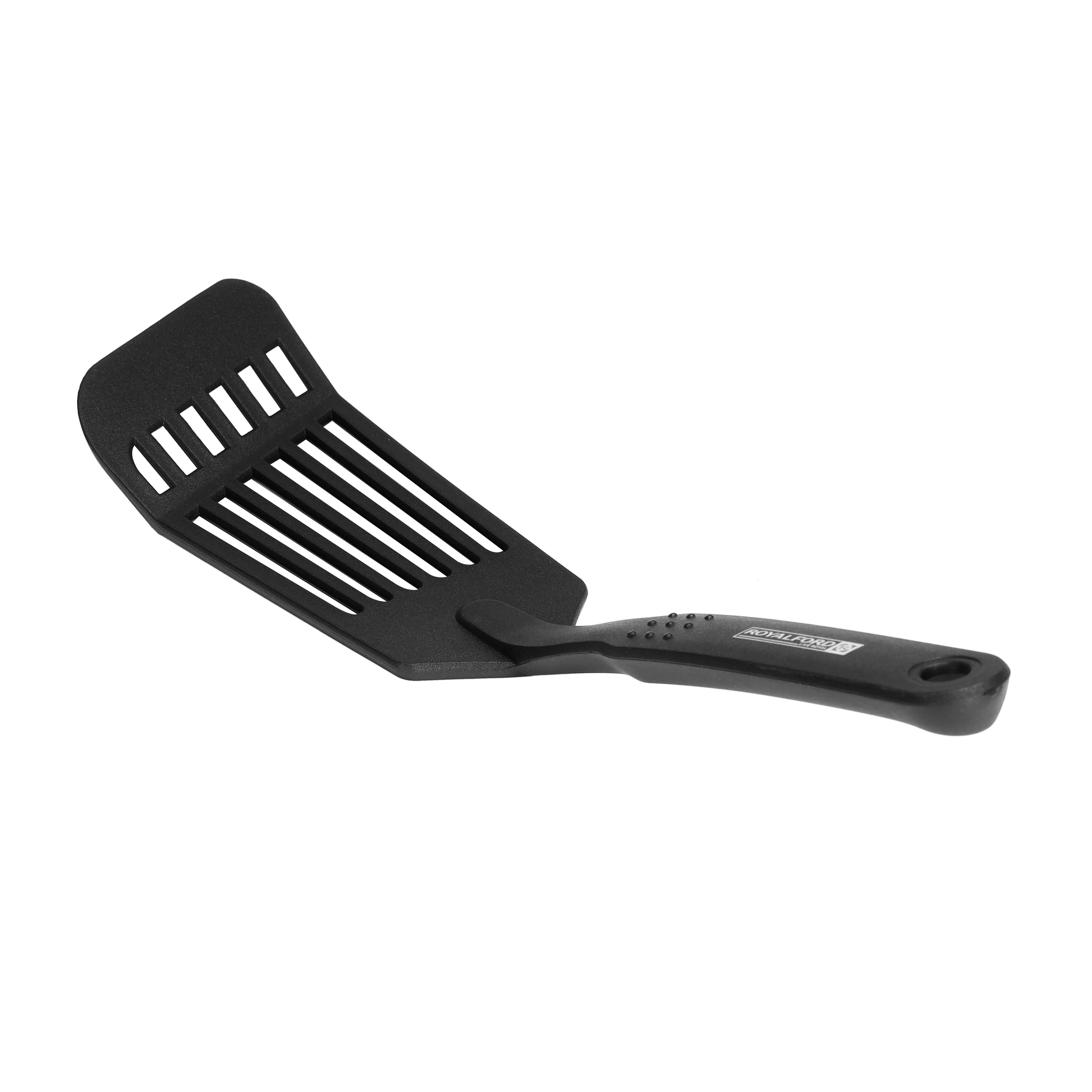 Royalford RF1198-NLSS Nylon Slotted Spatula | Heat Resistant Non-Stick Turner with Wide Head | Ergonomic Handle | Perfect for Flipping, Frying, Cooking & Serving Food - Image 3