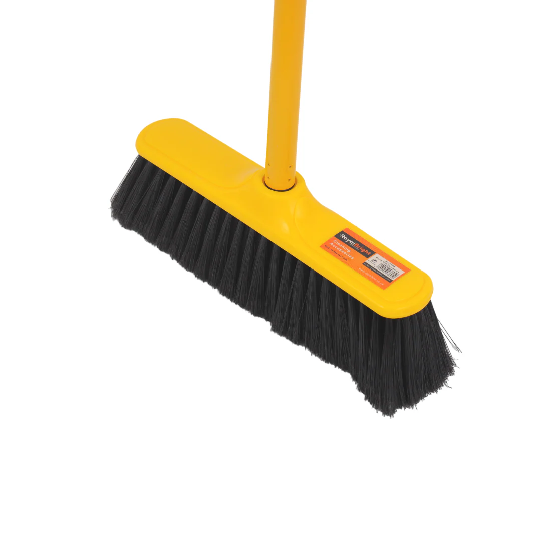 Royalford RF11999 Floor Broom with Long Steel Handle | 28.5cm Heavy Duty Cleaning Broom for Wet & Dry Floors, Tiles, Bathroom, Kitchen & Concrete| Durable Sweeping Brush - Image 3