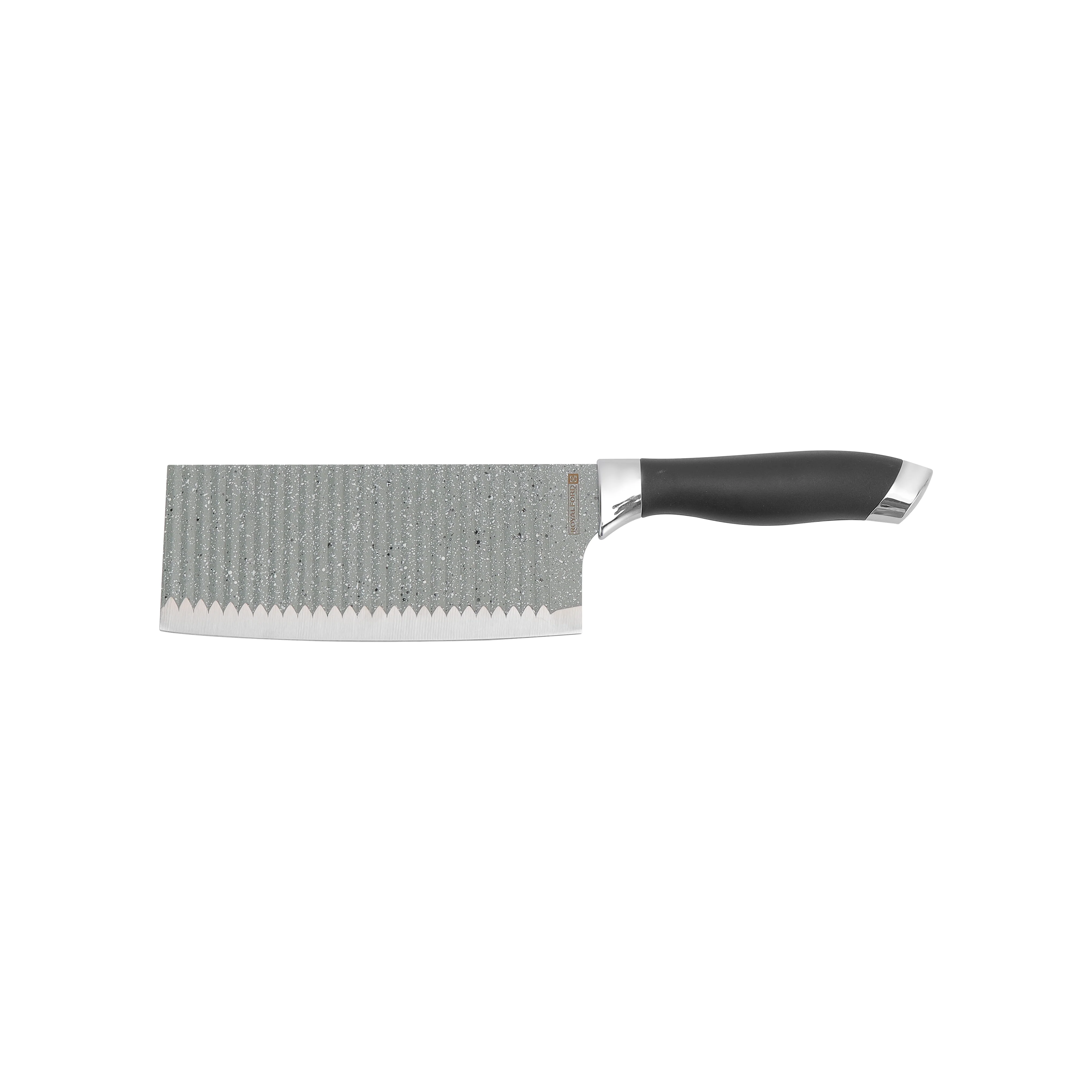 Royalford RF12007 7 Inch Stainless Steel Cleaver Knife | Non-Stick Coating | Extra Sharp Heavy Duty Kitchen Chopper | Ergonomic PP Handle | Perfect for Meat & Vegetables - Image 2