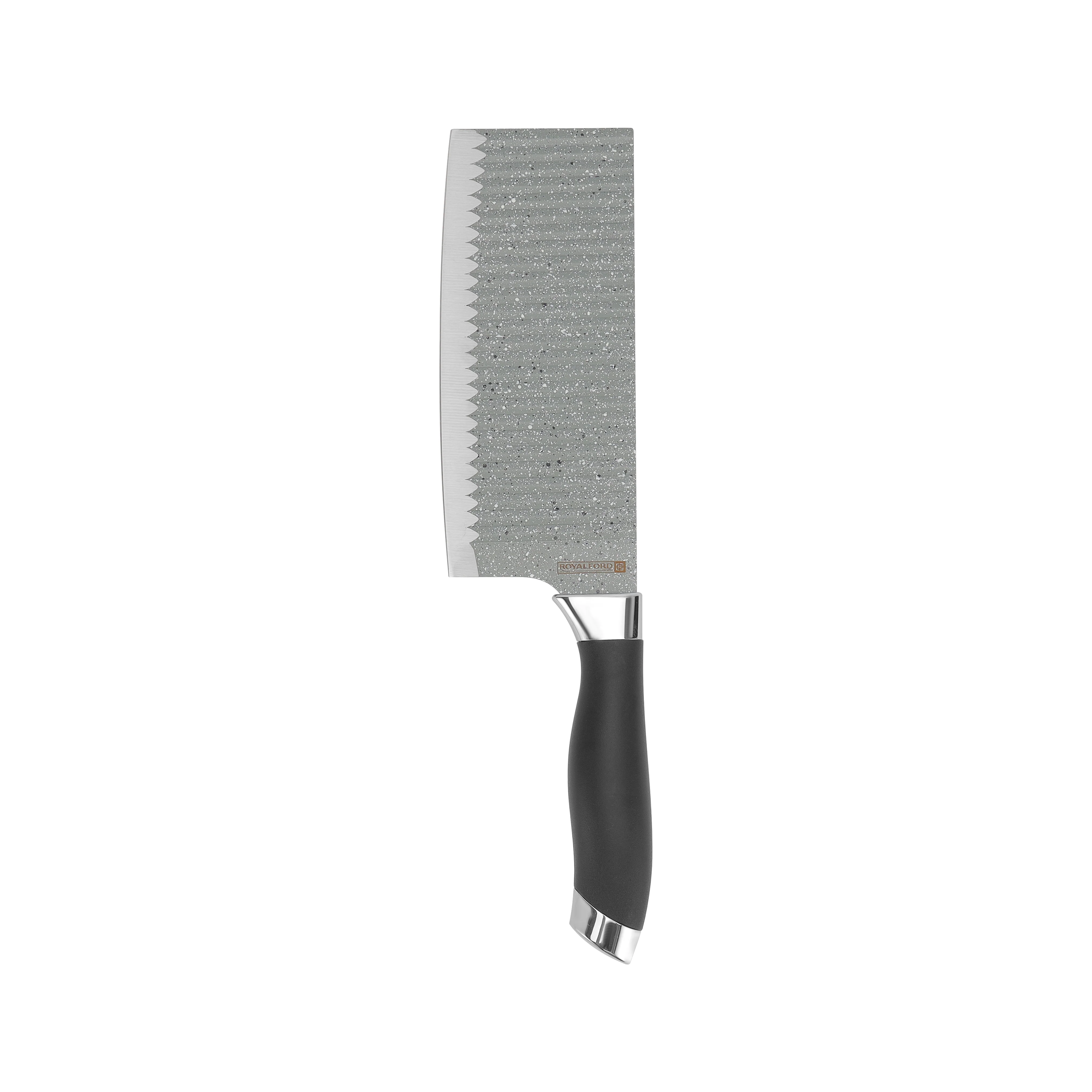 Royalford RF12007 7 Inch Stainless Steel Cleaver Knife | Non-Stick Coating | Extra Sharp Heavy Duty Kitchen Chopper | Ergonomic PP Handle | Perfect for Meat & Vegetables - Image 3