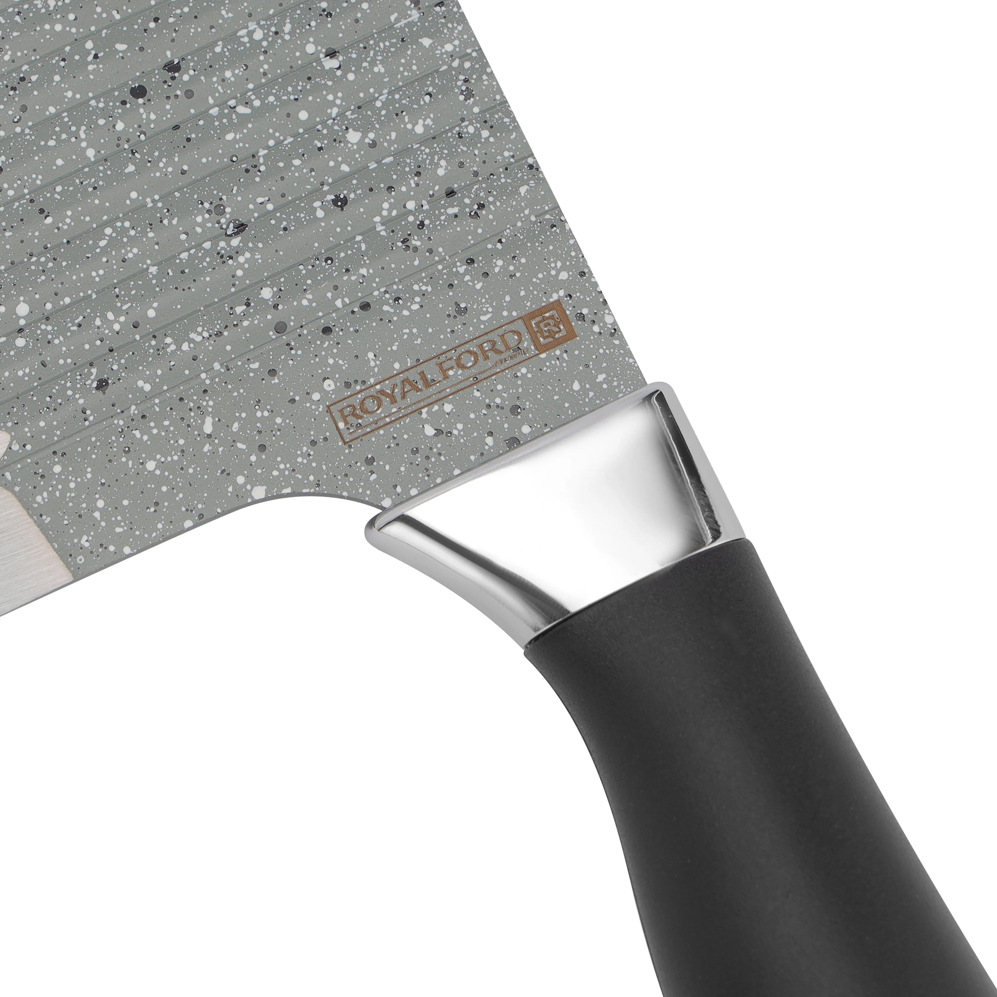 Royalford RF12007 7 Inch Stainless Steel Cleaver Knife | Non-Stick Coating | Extra Sharp Heavy Duty Kitchen Chopper | Ergonomic PP Handle | Perfect for Meat & Vegetables - Image 6