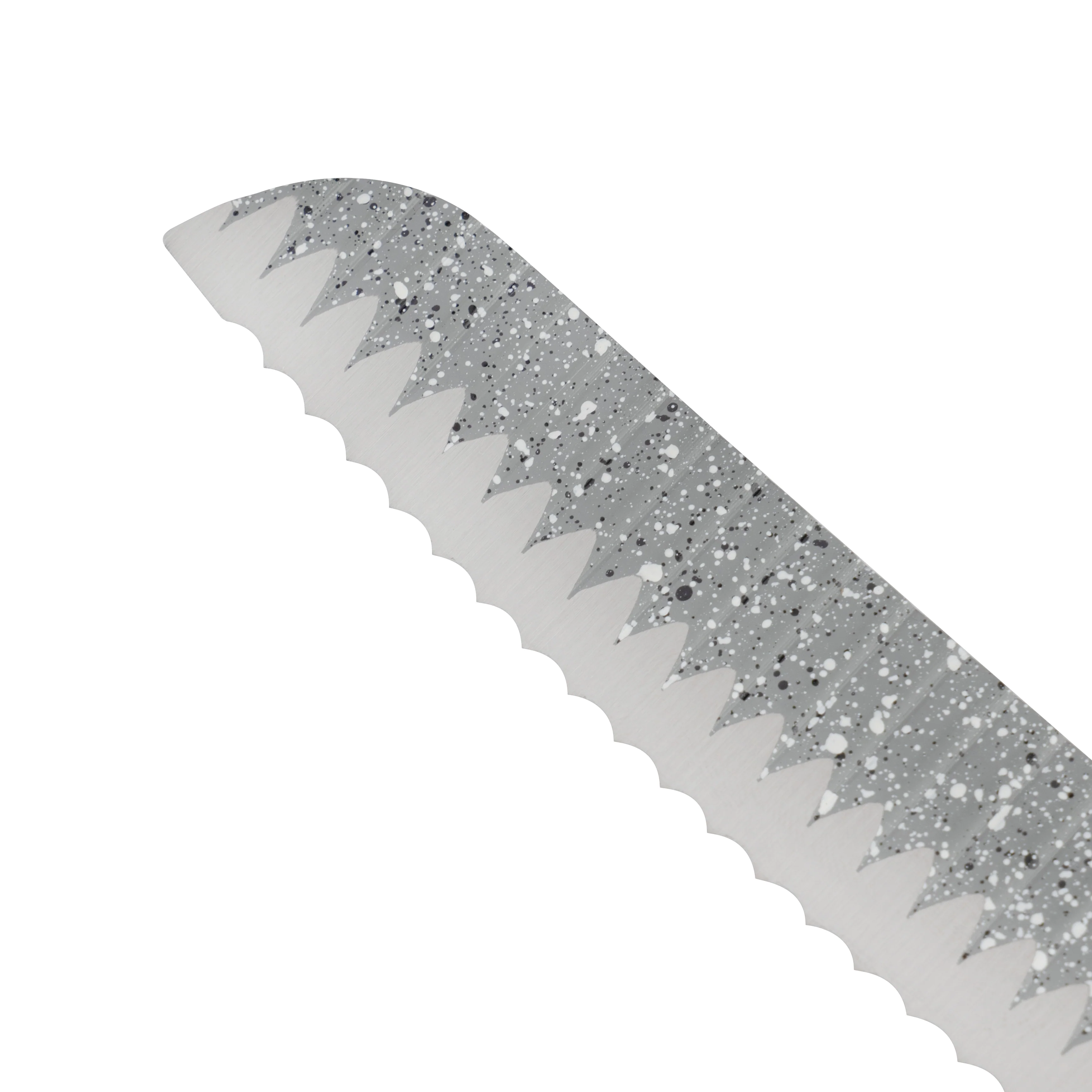Royalford RF12009 8" Bread Knife| a serrated stainless steel blade with non-stick coating| ergonomic PP handle, dishwasher-safe , perfect for slicing bread, cakes| - Image 3