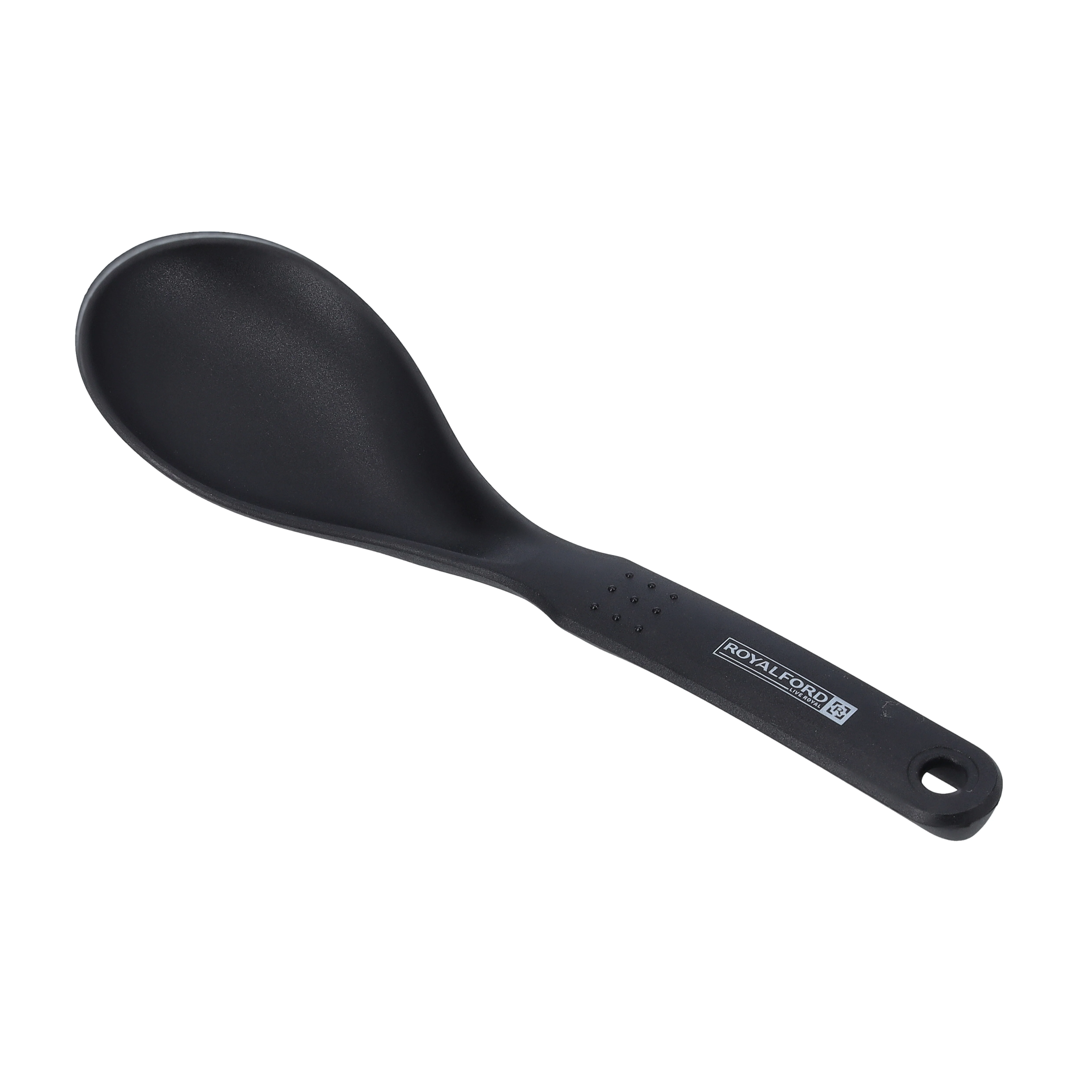 Royalford RF1201-NSVS Nylon Serving Spoon | Food Grade | Heat Resistant | Non Stick Safe Ergonomic Handle | Durable & Dishwasher Safe Kitchen Cooking Serving Spoon - Image 2