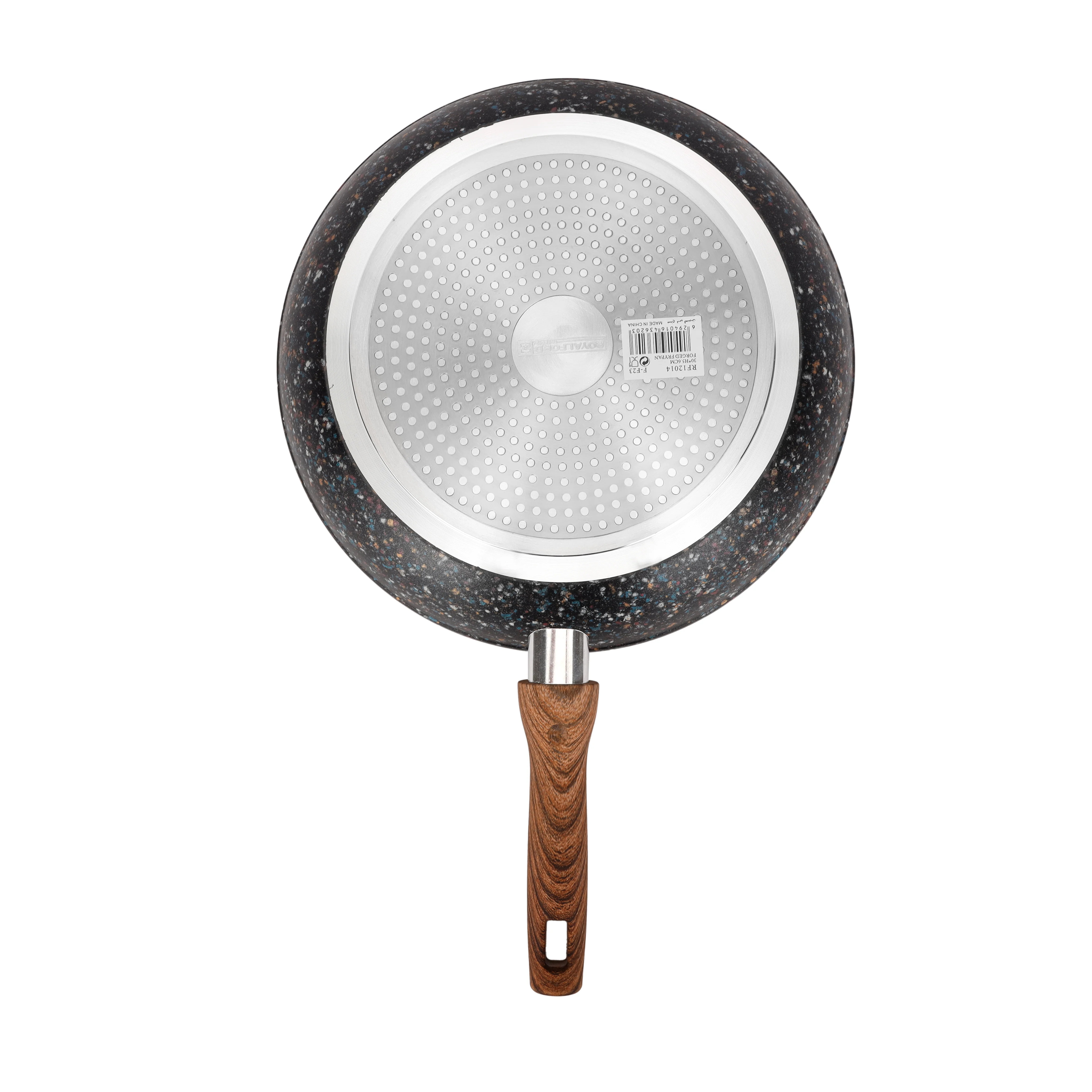 Royalford RF12013 28cm Forged Aluminium Frypan | Multistone Granite Coating| Induction Compatible| PFOA Free Non-Stick Pan| Extra-Thick Base & Ergonomic Soft-Touch Handle - Image 4