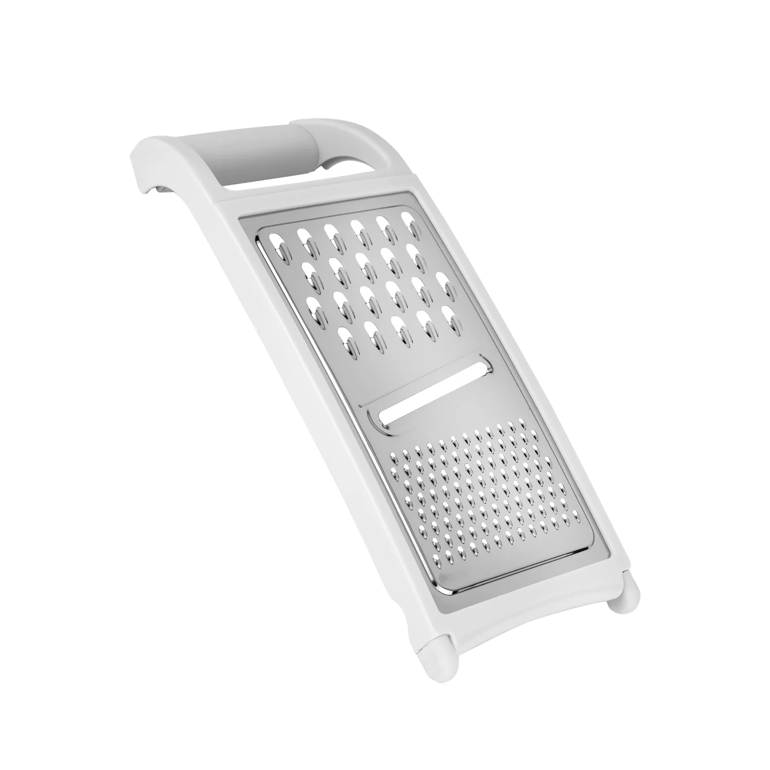 Royalford RF12021 Flat Grater| stainless steel multi blades and sharp cutting surfaces| soft TPR handle, dishwasher-safe design and ideal for grating, slicing| - Image 3