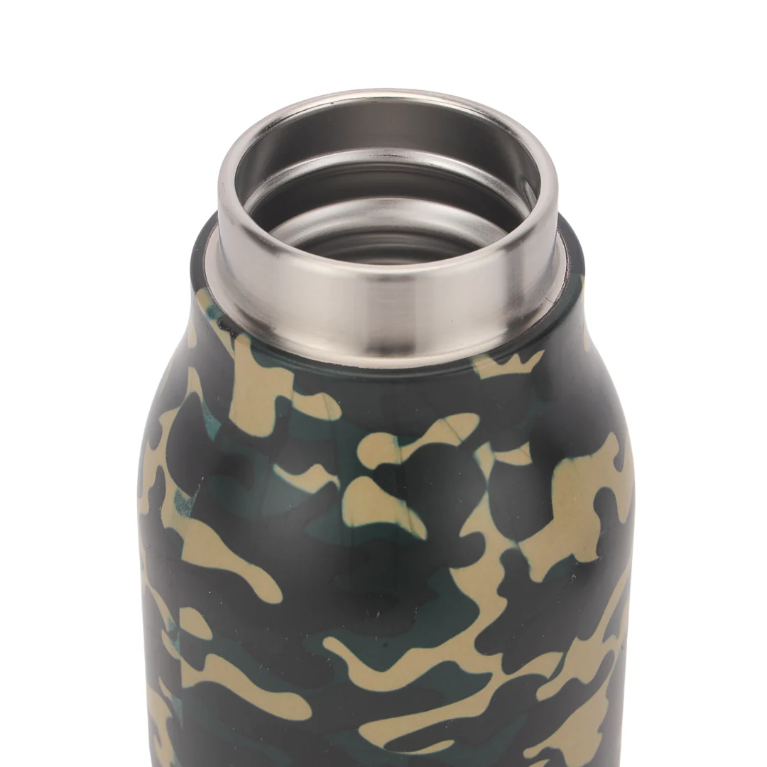 Royalford RF12022 400ml Stainless Steel Vacuum Bottle | Double Wall Insulated Leak Resistant Hot & Cold Water Flask | Portable Strap | Durable & Compact Travel Design - Image 4