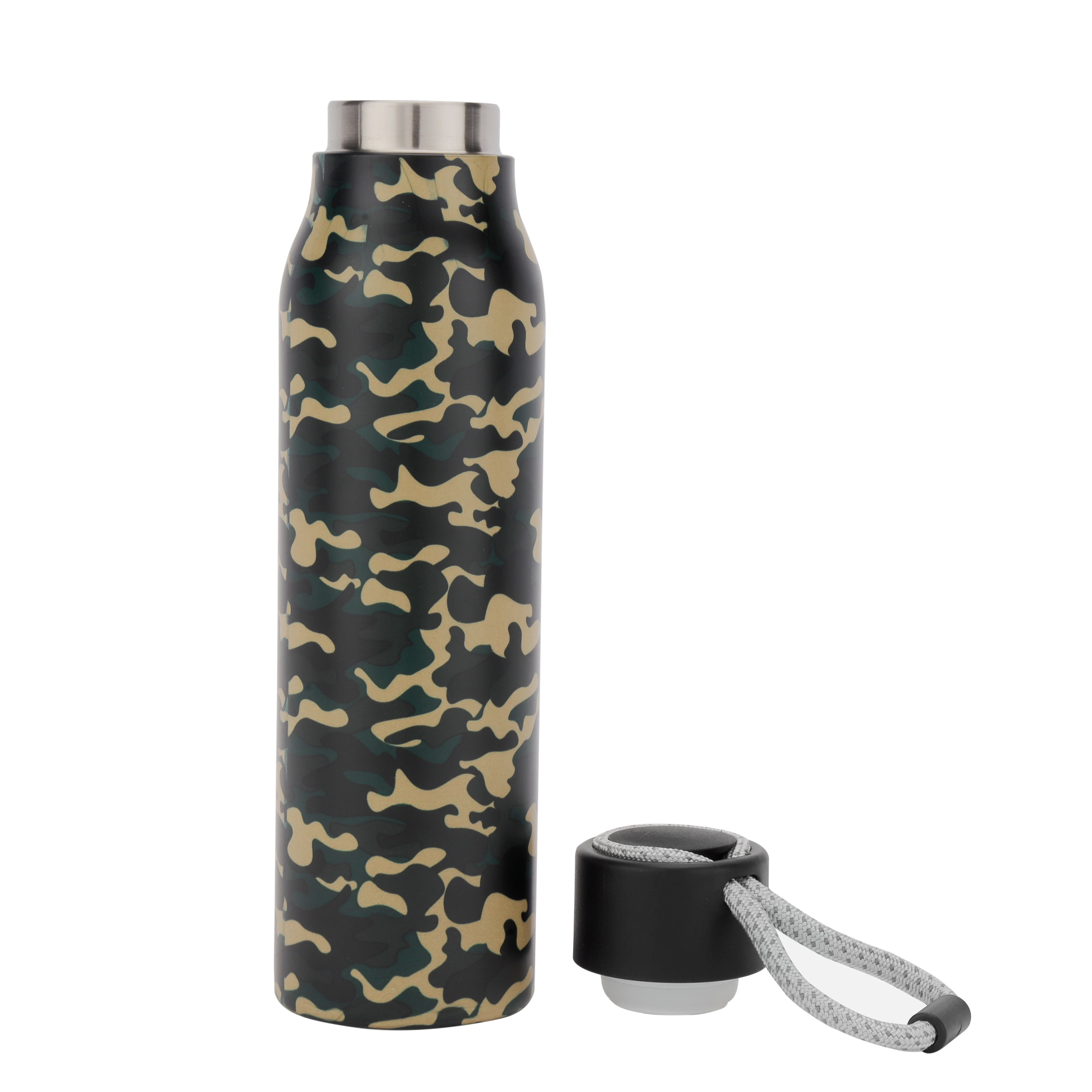 Royalford RF12023 600ml SS Vacuum Bottle | Double Wall Stainless Steel Insulation | Leak-Resistant Travel Flask | Durable Water Bottle for Daily  Hot & Cold Drinks - Image 3