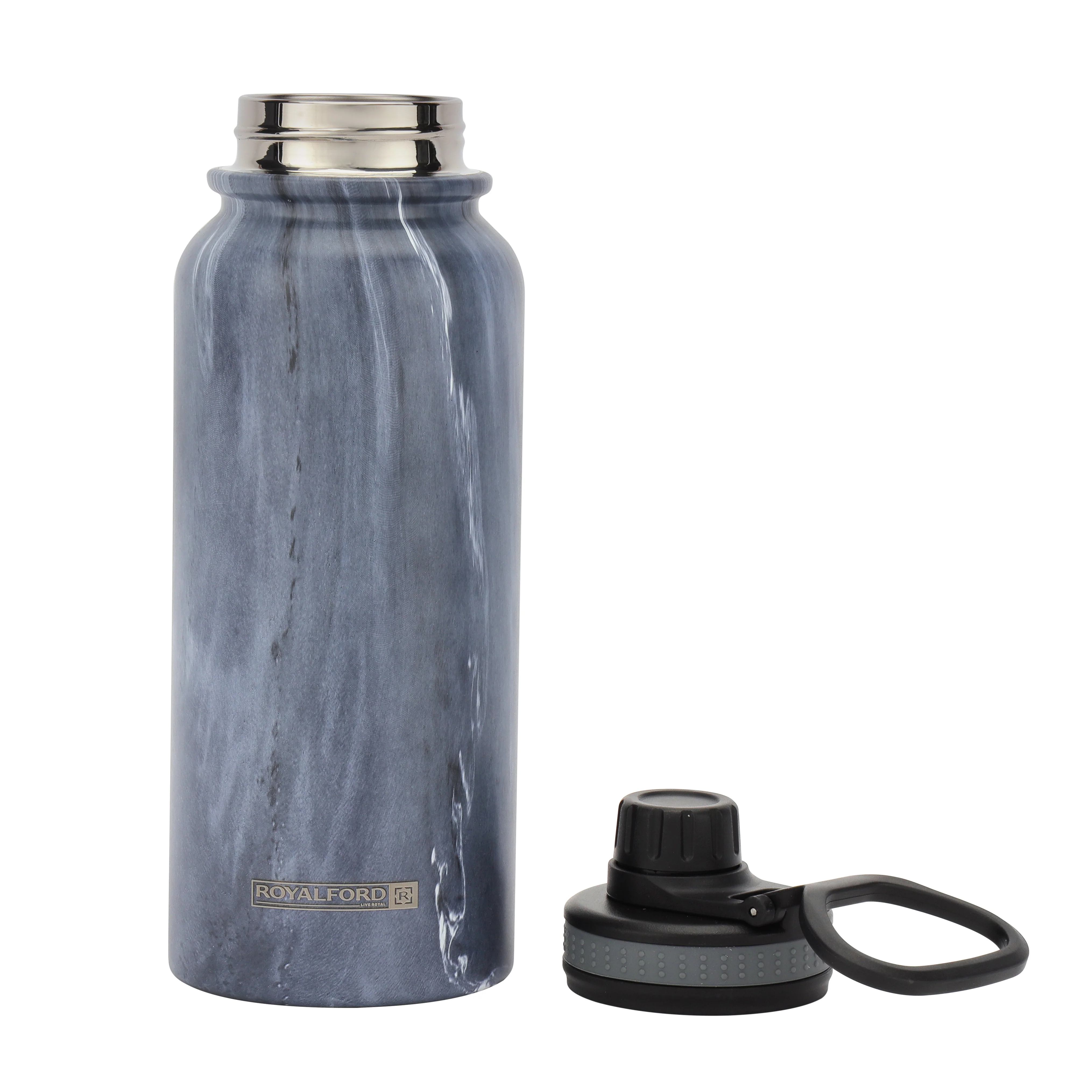 Royalford RF12024 Stainless Steel Vacuum Bottle | 900ml with Double Wall Insulation for Hot & Cold Drinks| Leak-Resistant Portable Thermal Bottle for  Office & Travel Use - Image 3