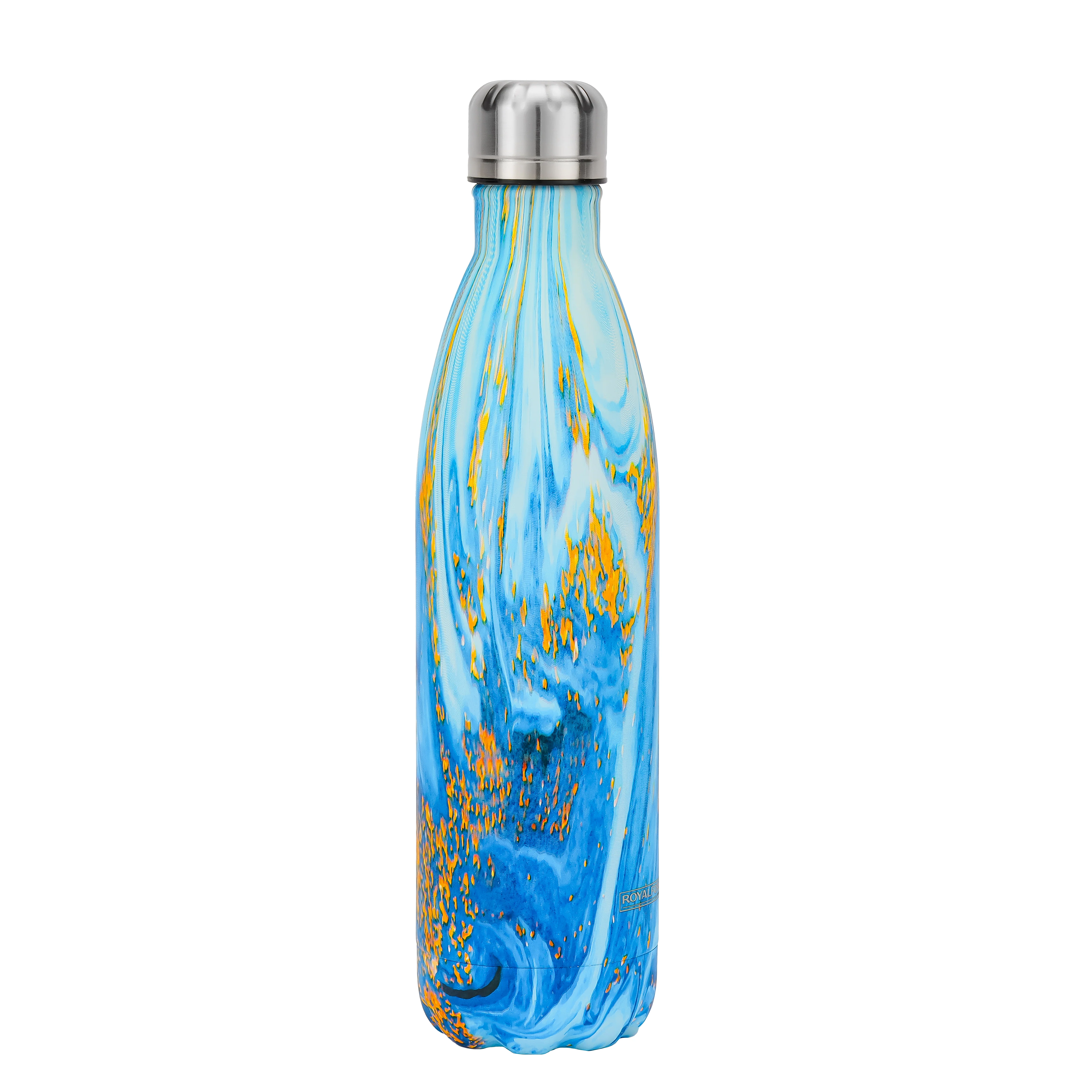 Royalford RF12025 500ml SS Vacuum Bottle | Double Wall Stainless Steel Insulated Water Bottle | Leak Resistant | Keeps Hot & Cold for Hours | Portable Travel Flask