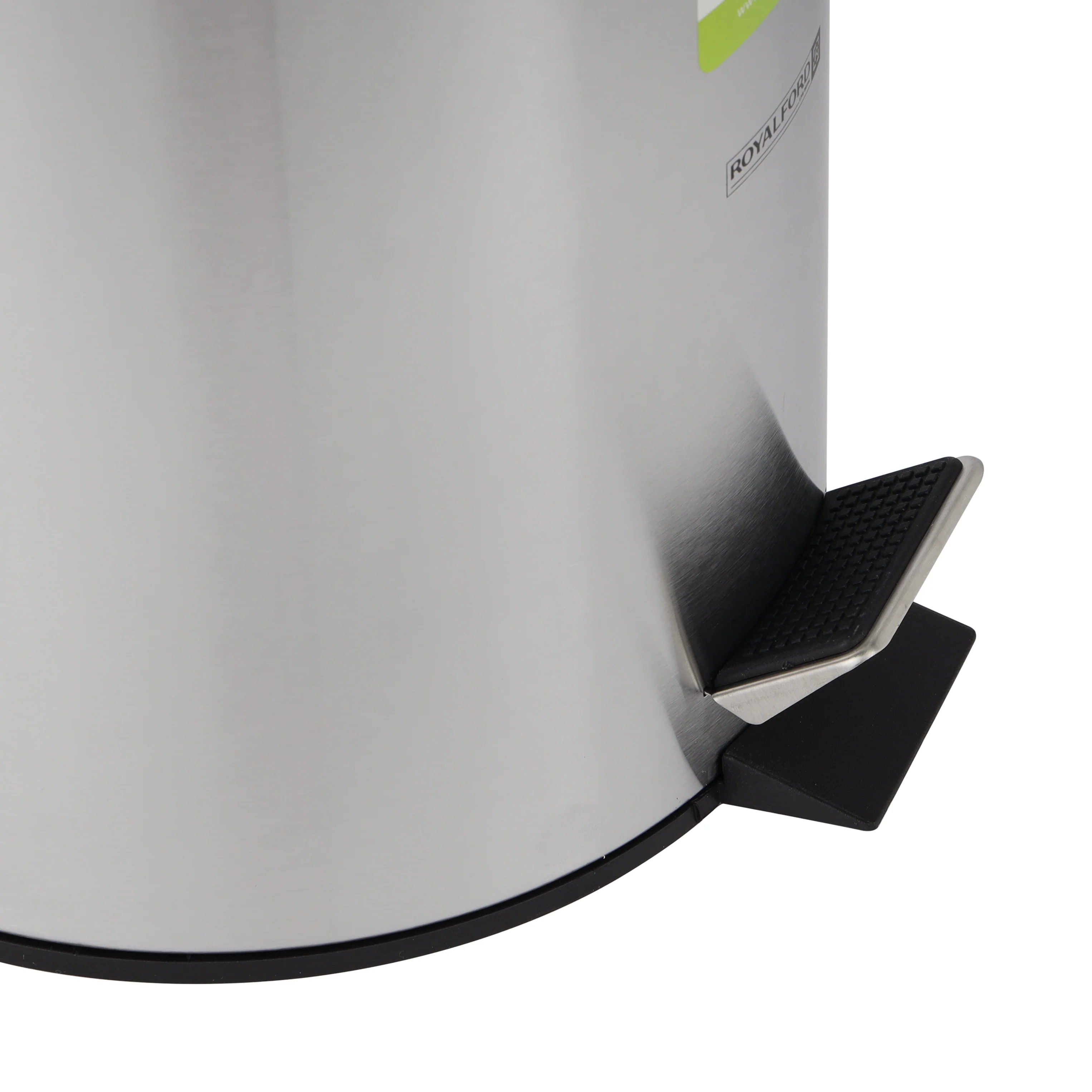 Royalford RF12090 7L Stainless Steel Pedal Bin | Soft Close Lid | Removable Inner Bucket| Strong Foot Pedal | Non-Slip Base | Perfect for Kitchen, Bathroom & Office Use - Image 6