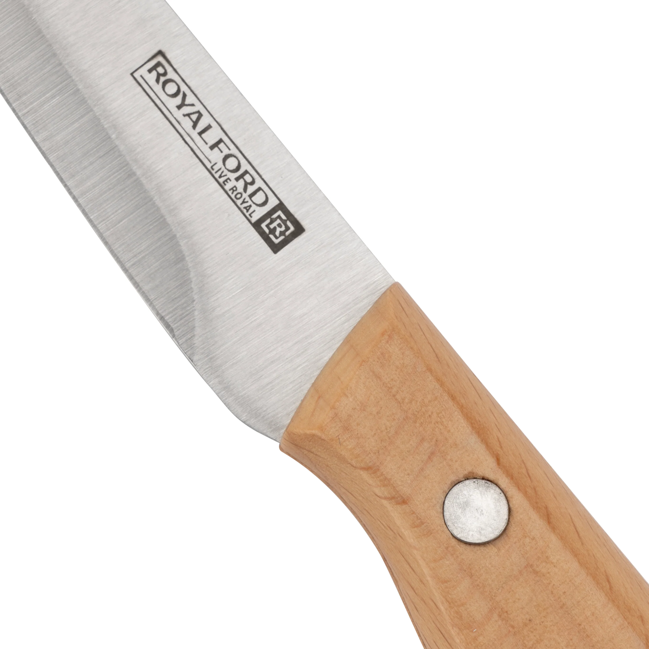 Royalford RF12093 4” Paring Knife| sharp stainless steel blade & durable wooden handle offers precise cutting| ergonomic grip, stain resistance, for everyday kitchen use| - Image 4